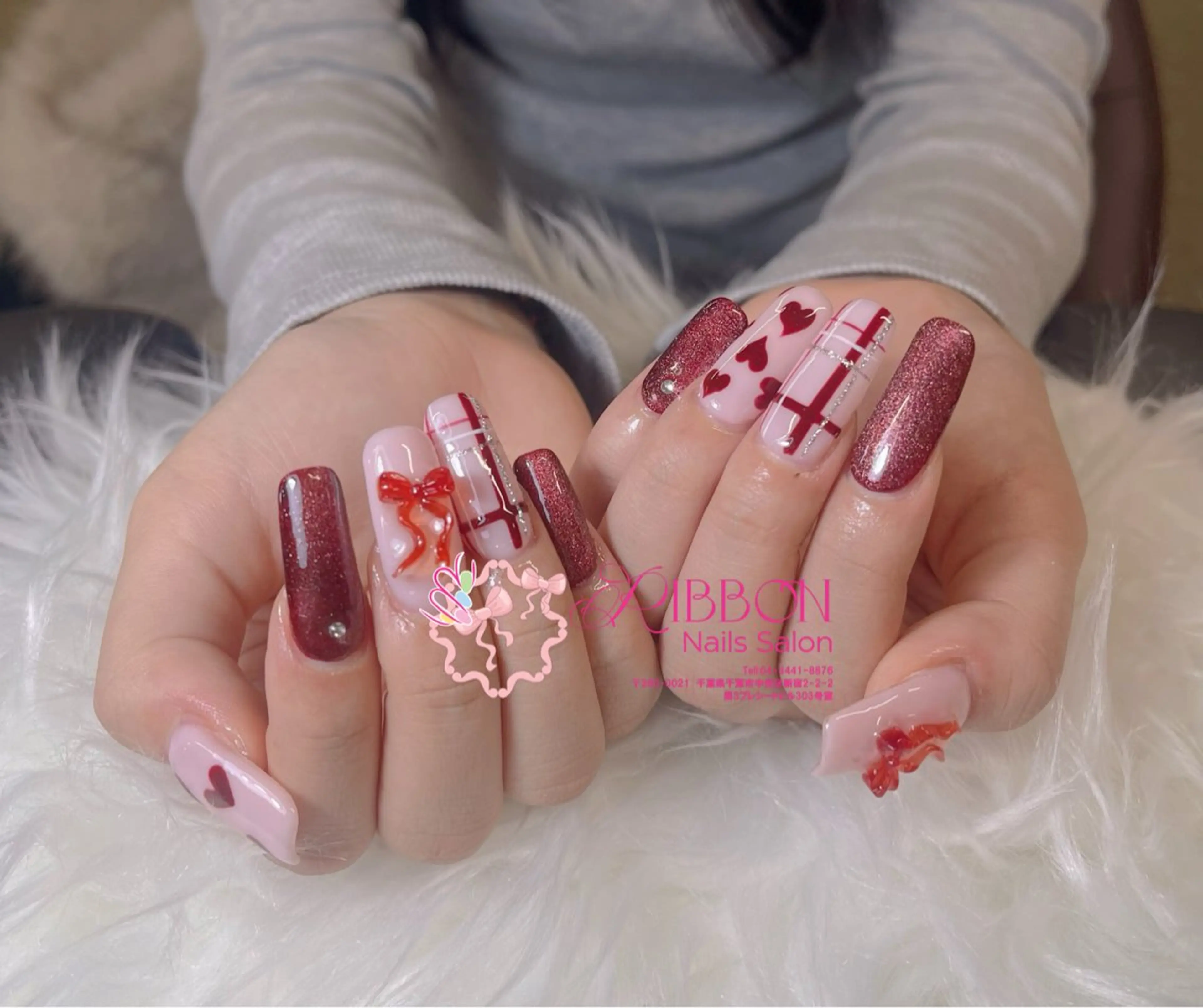 ネイル チークネイル フットネイル フレンチネイル グラデーション 韓国ネイル Ribbonnail salonのネイルデザイン
