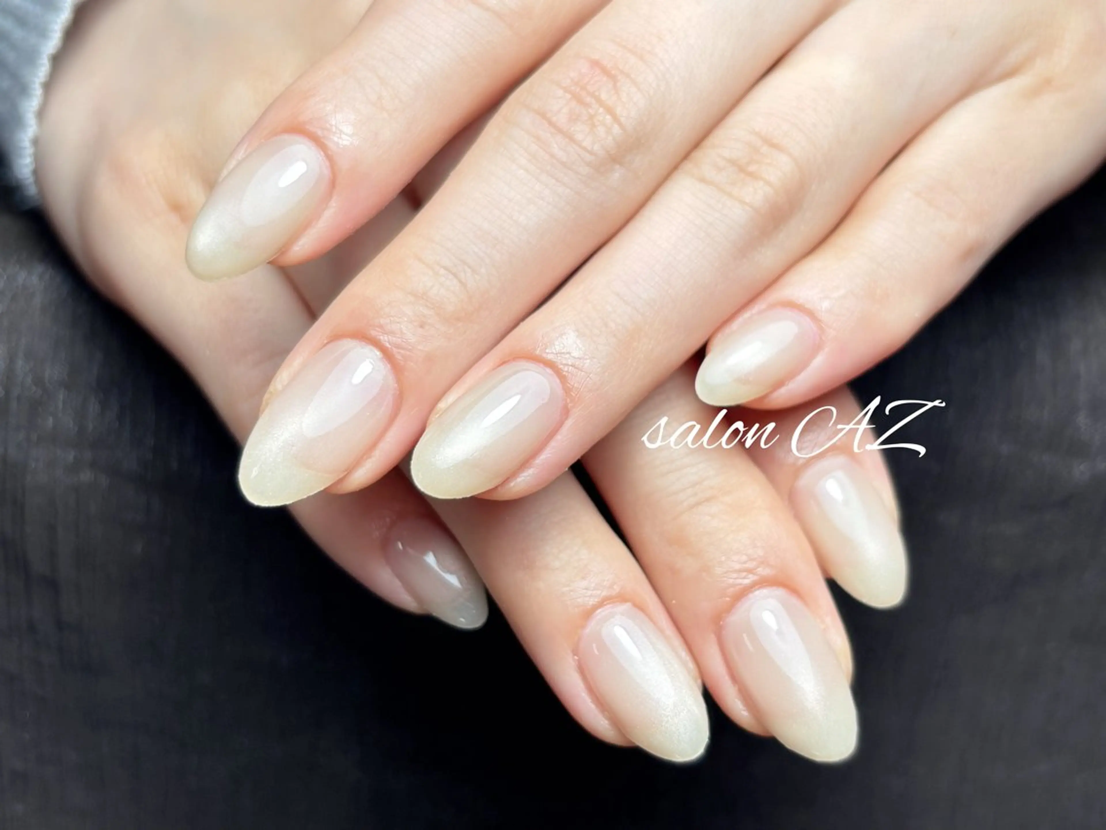 ネイル アートネイル 長さ出し フットネイル フレンチネイル ジェルネイル salon AZのネイルデザイン