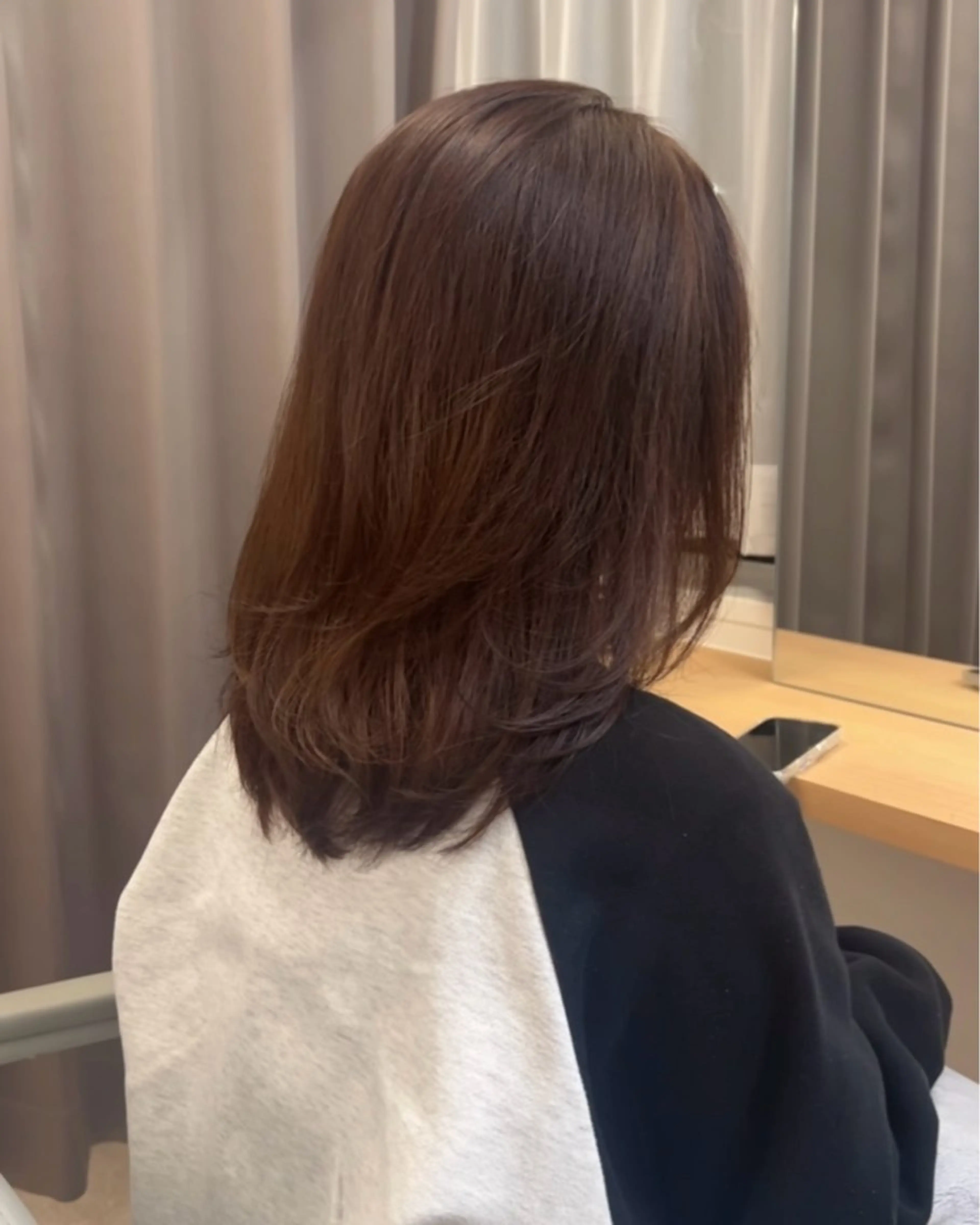 セミロング カラー カット ヘアカラー トリートメント 美髪✨艶髪✨髪質改善 カラー特化🌙鈴屋和のヘアスタイル