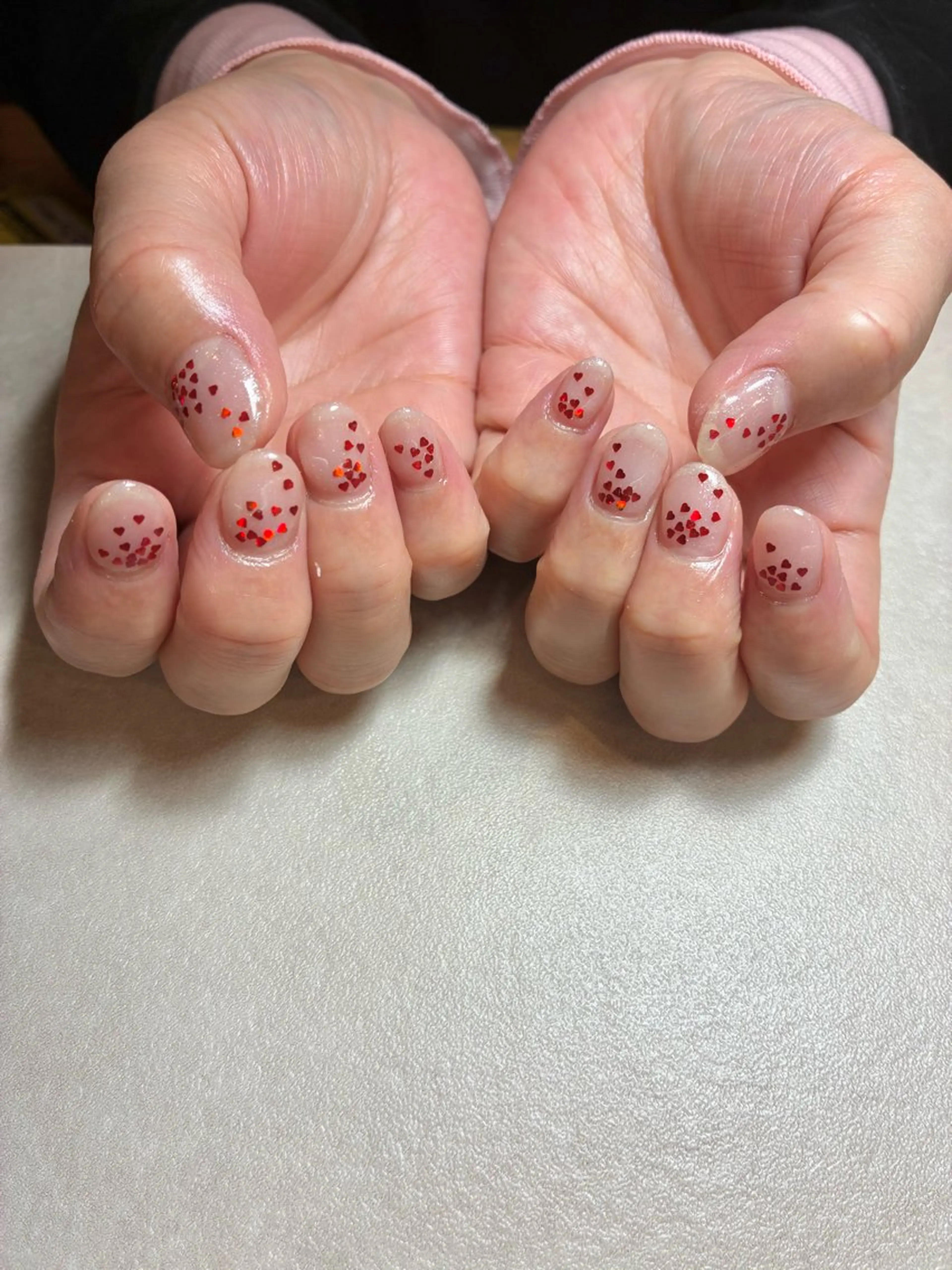 ネイル ハート ハンドネイル addition スタッフReikoのネイルデザイン