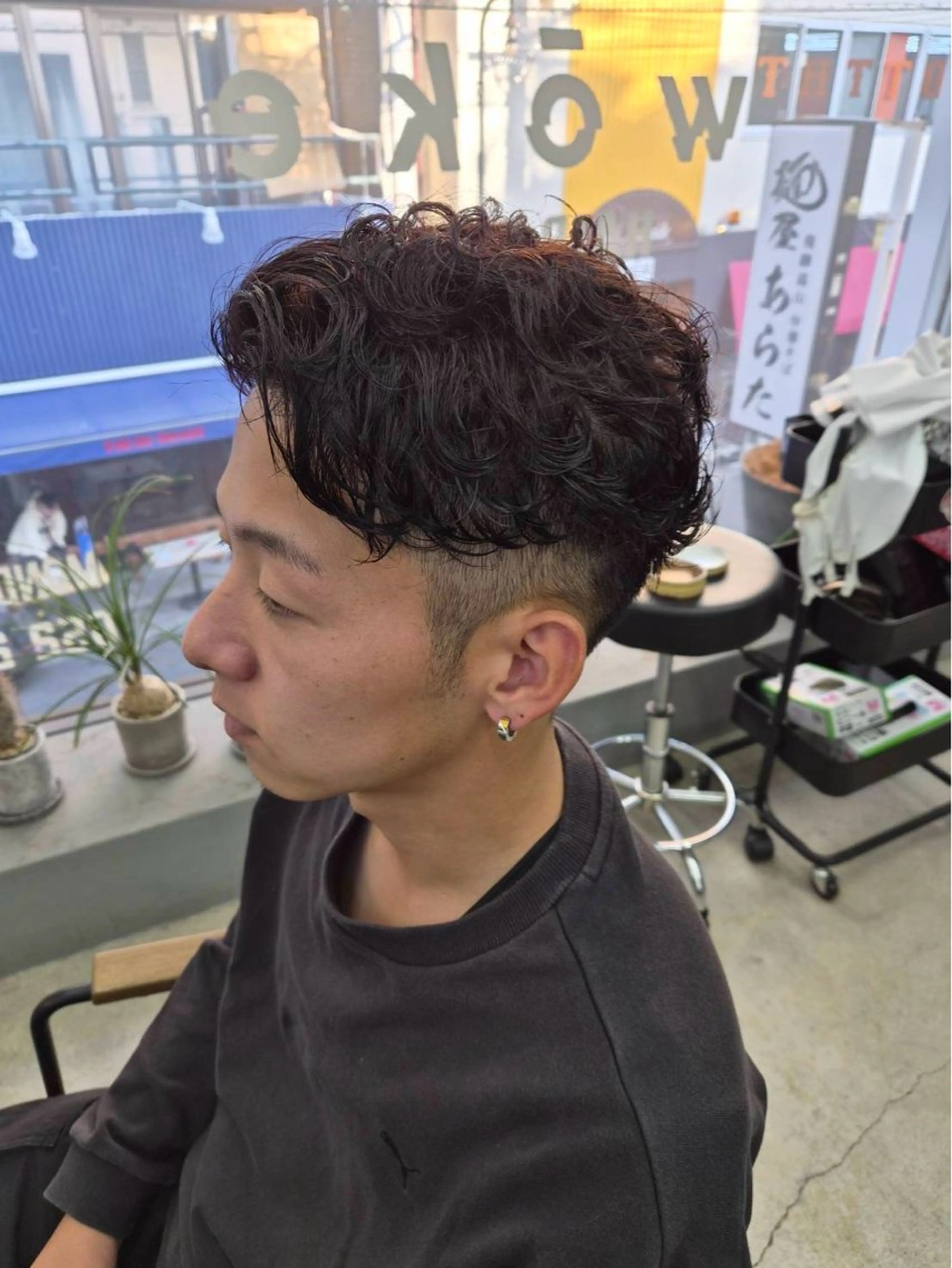 ショート パーマ メンズ メンズ専門サロン wokeのヘアスタイル