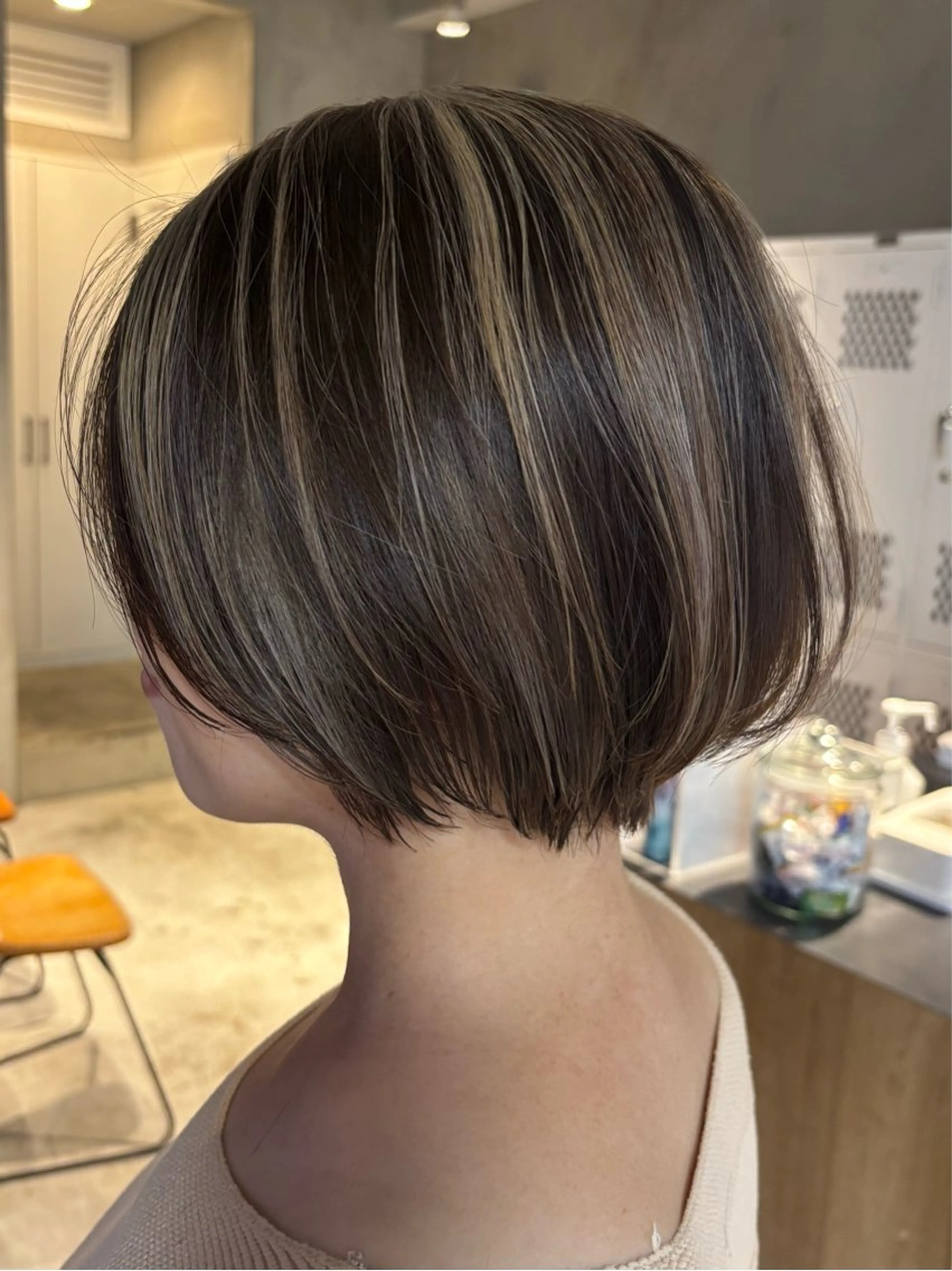 ショート カラー ハイライトカラー ハイライト ヘアカラー elima. 池田紗矢香💝のヘアスタイル