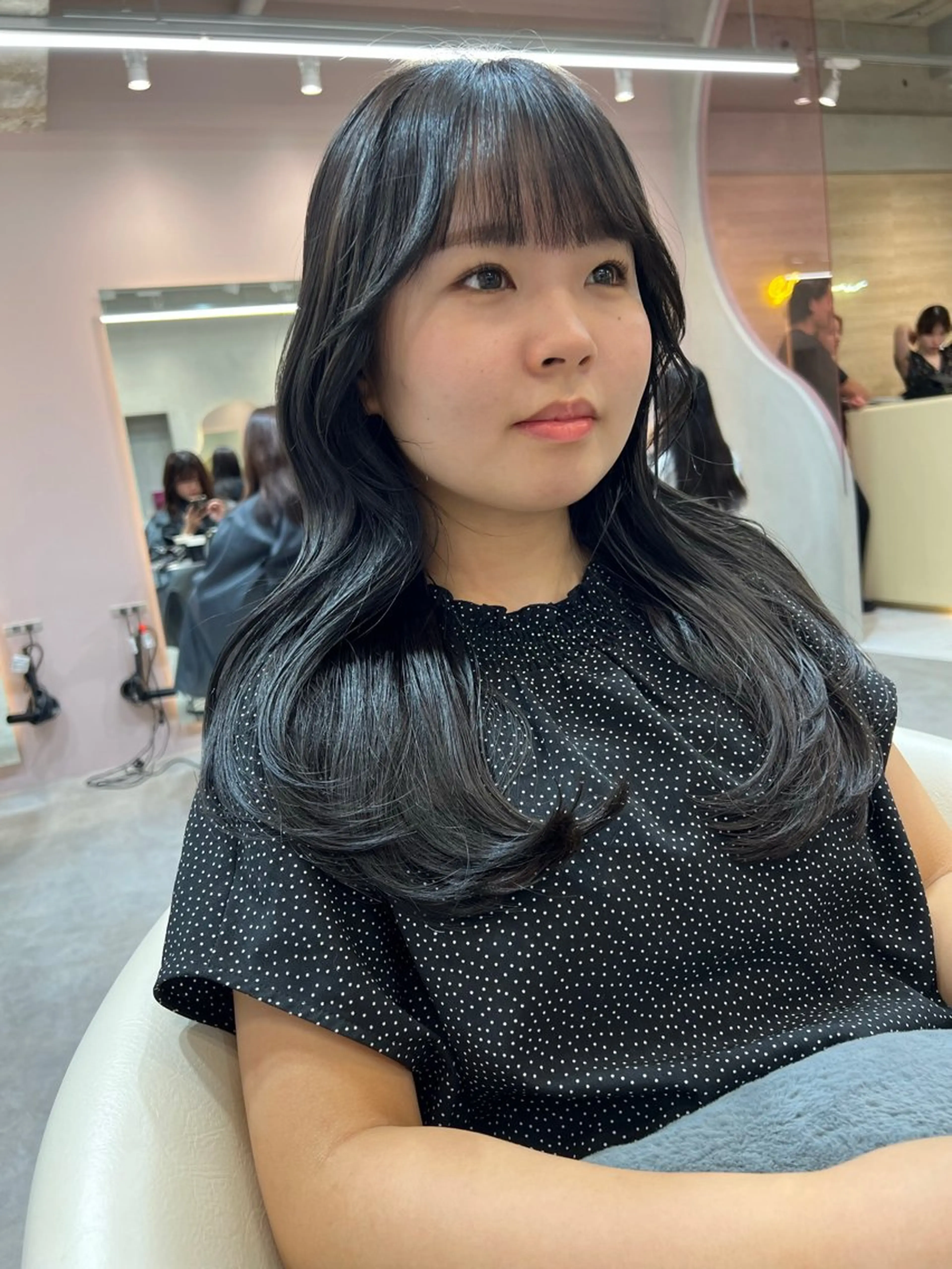 ロング カラー ヘアアレンジ くびれヘア 韓国風ヘア 🔶似合わせセンター パート/ヤス🔶のヘアスタイル