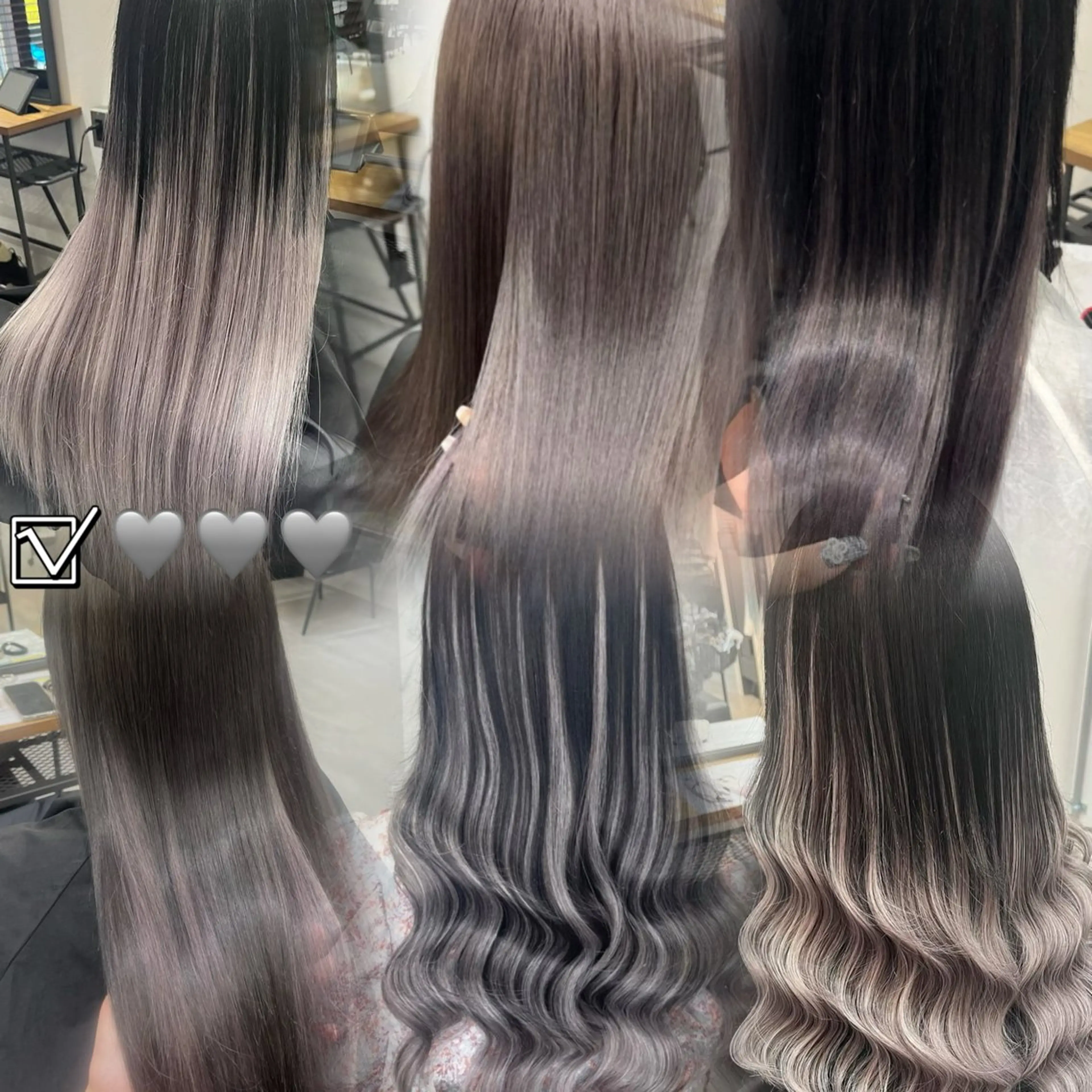 ロング カラー ヘアカラー エクステ RIO🩶NEXT/ エクステ/ハイトーンのヘアスタイル