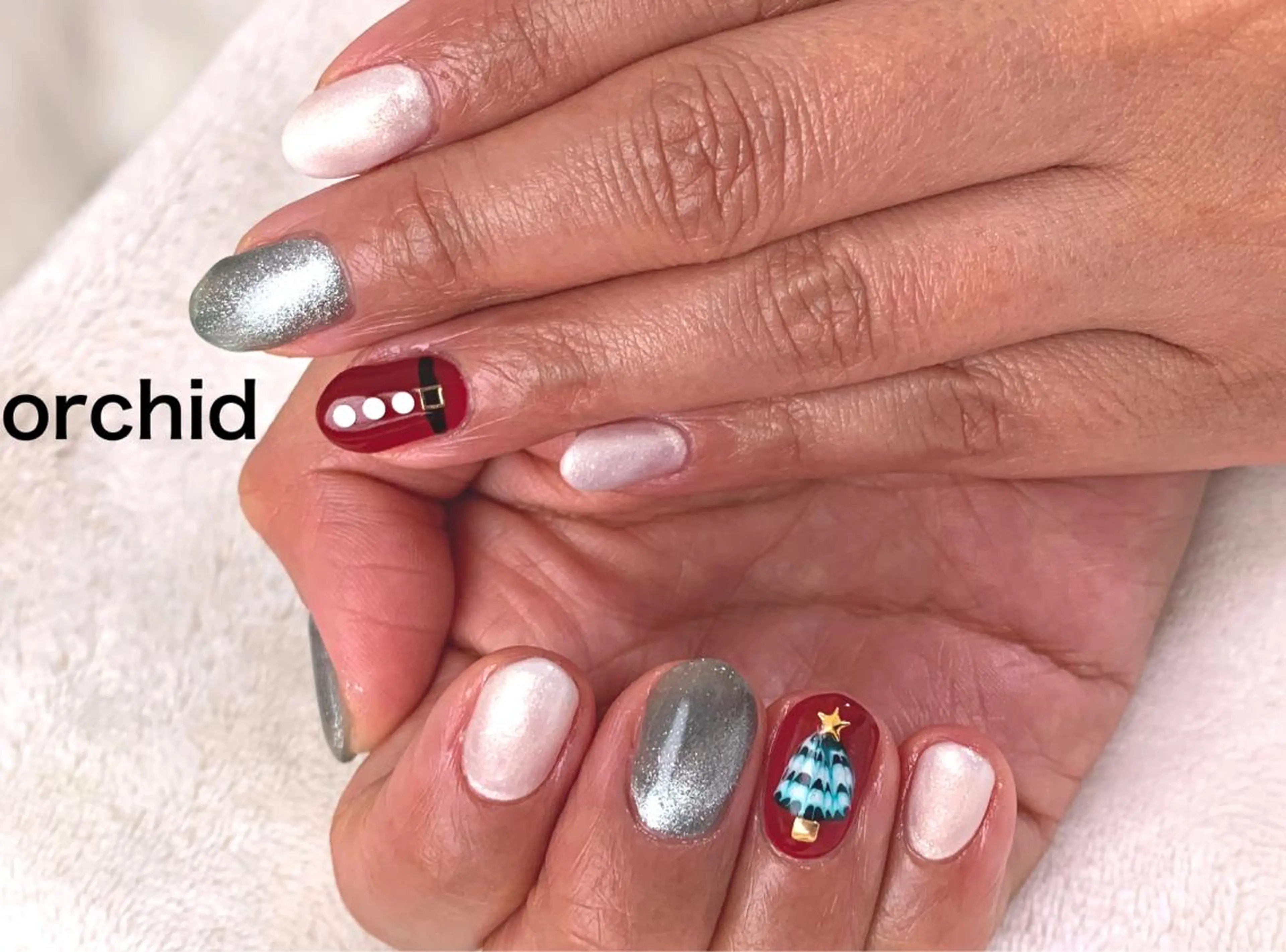 ネイル 冬ネイル クリスマス orchid ♡オーキッドのネイルデザイン