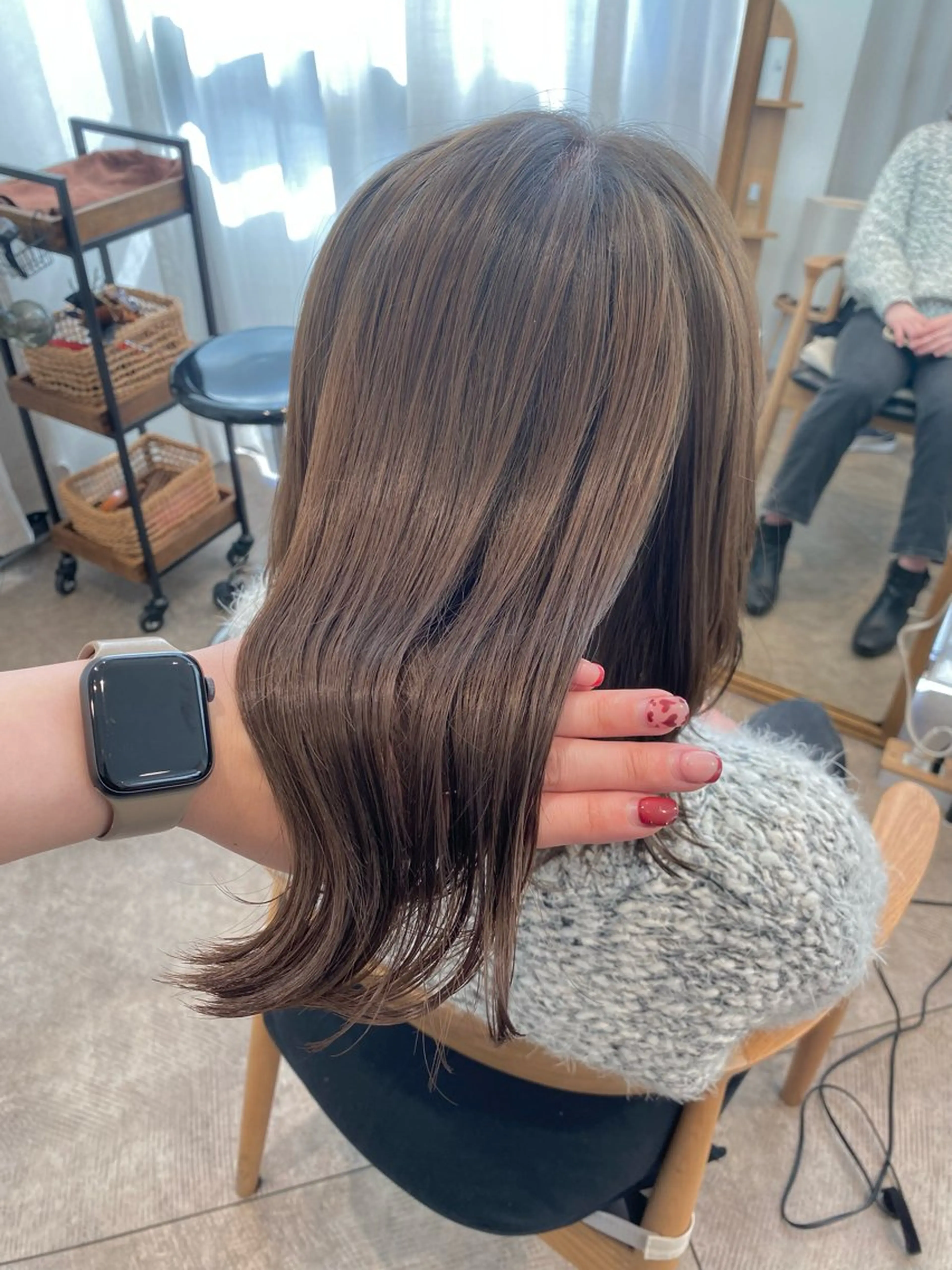 ミディアム カラー ヘアカラー 透明感カラー/韓国 ヘア🩶yuri🩵のヘアスタイル