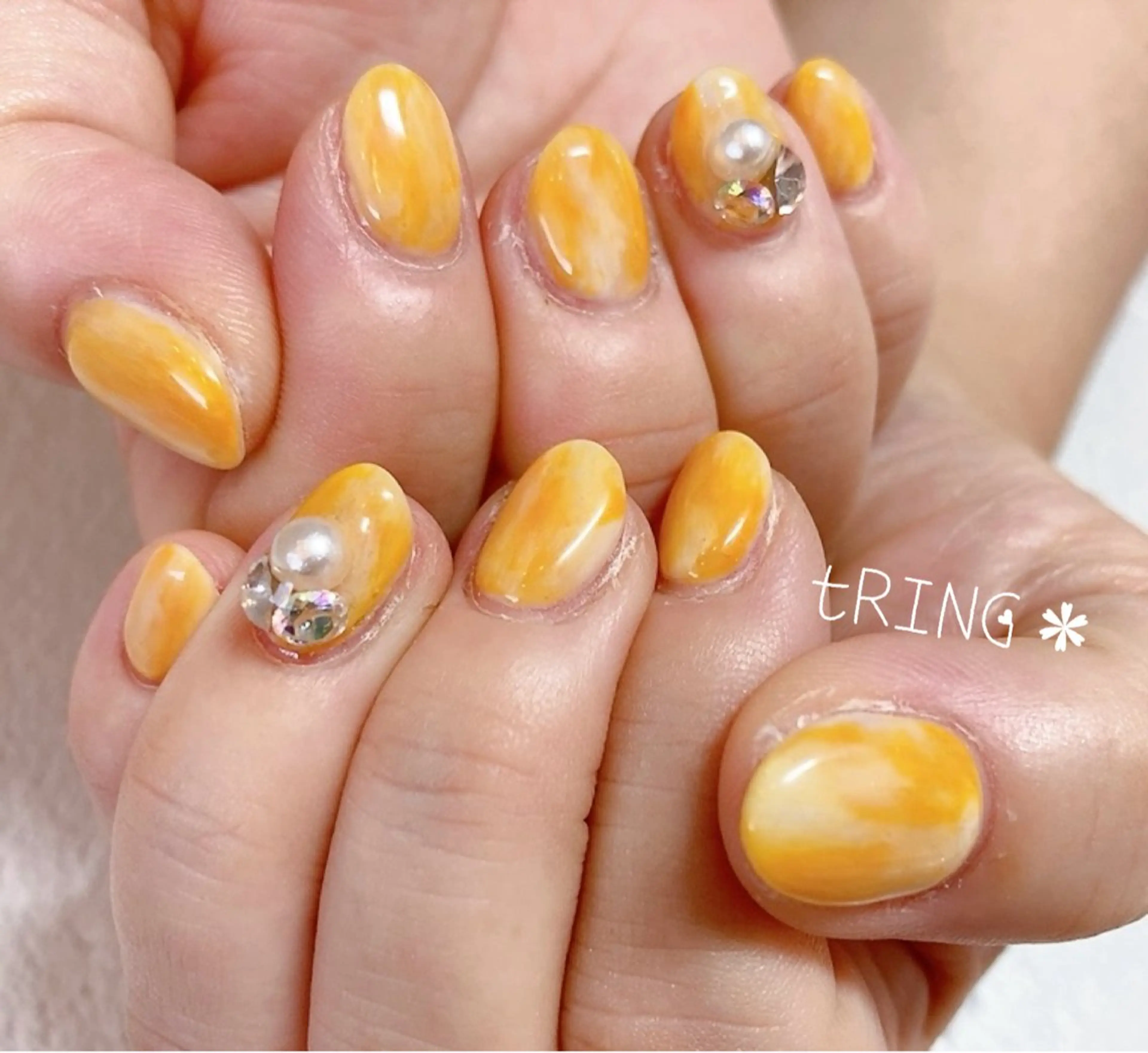 ネイル ハンドネイル tRING＊ しいの木台のネイルデザイン