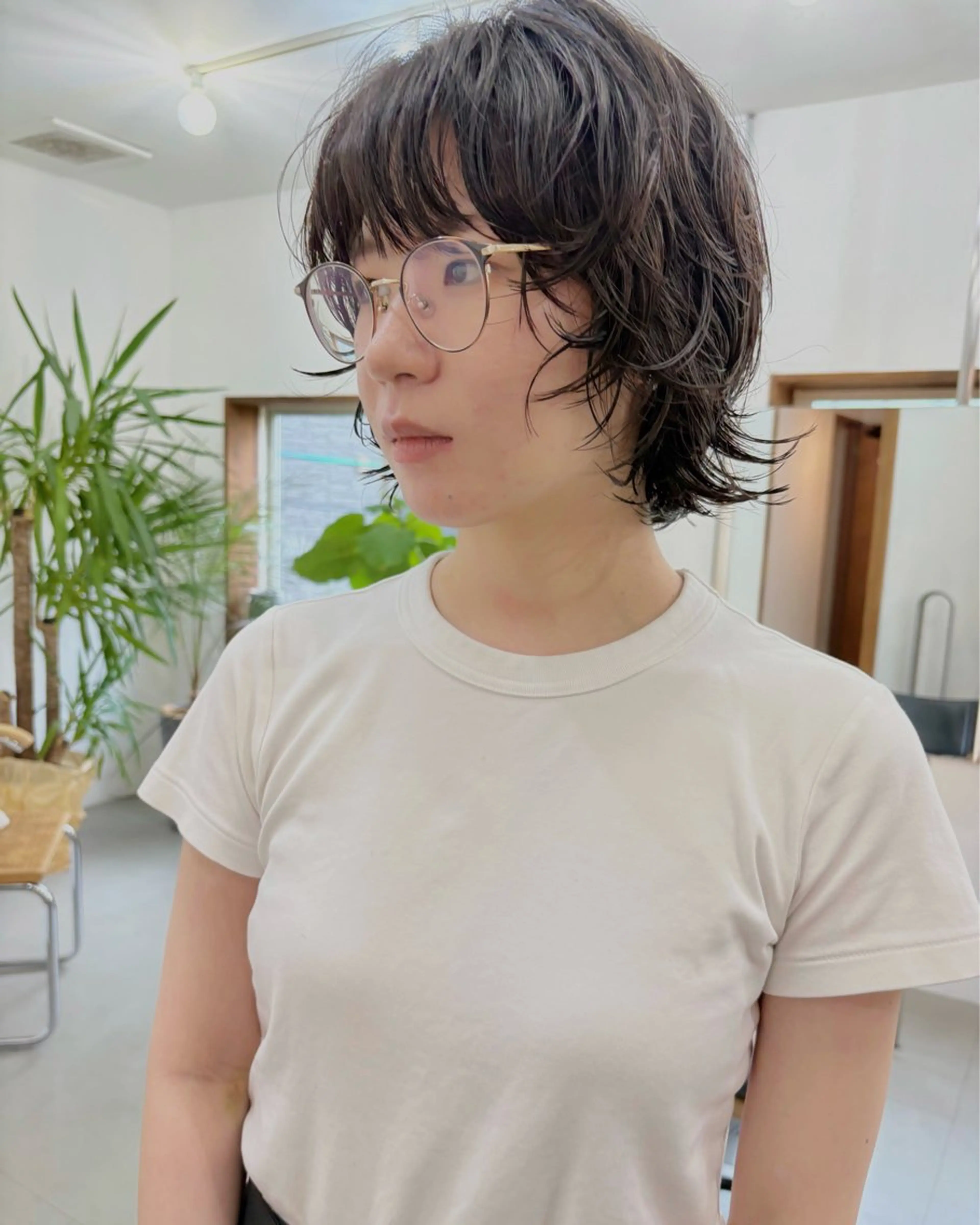 ショート パーマ ボブ ウルフカット ウルフボブ Spiel KOMOのヘアスタイル