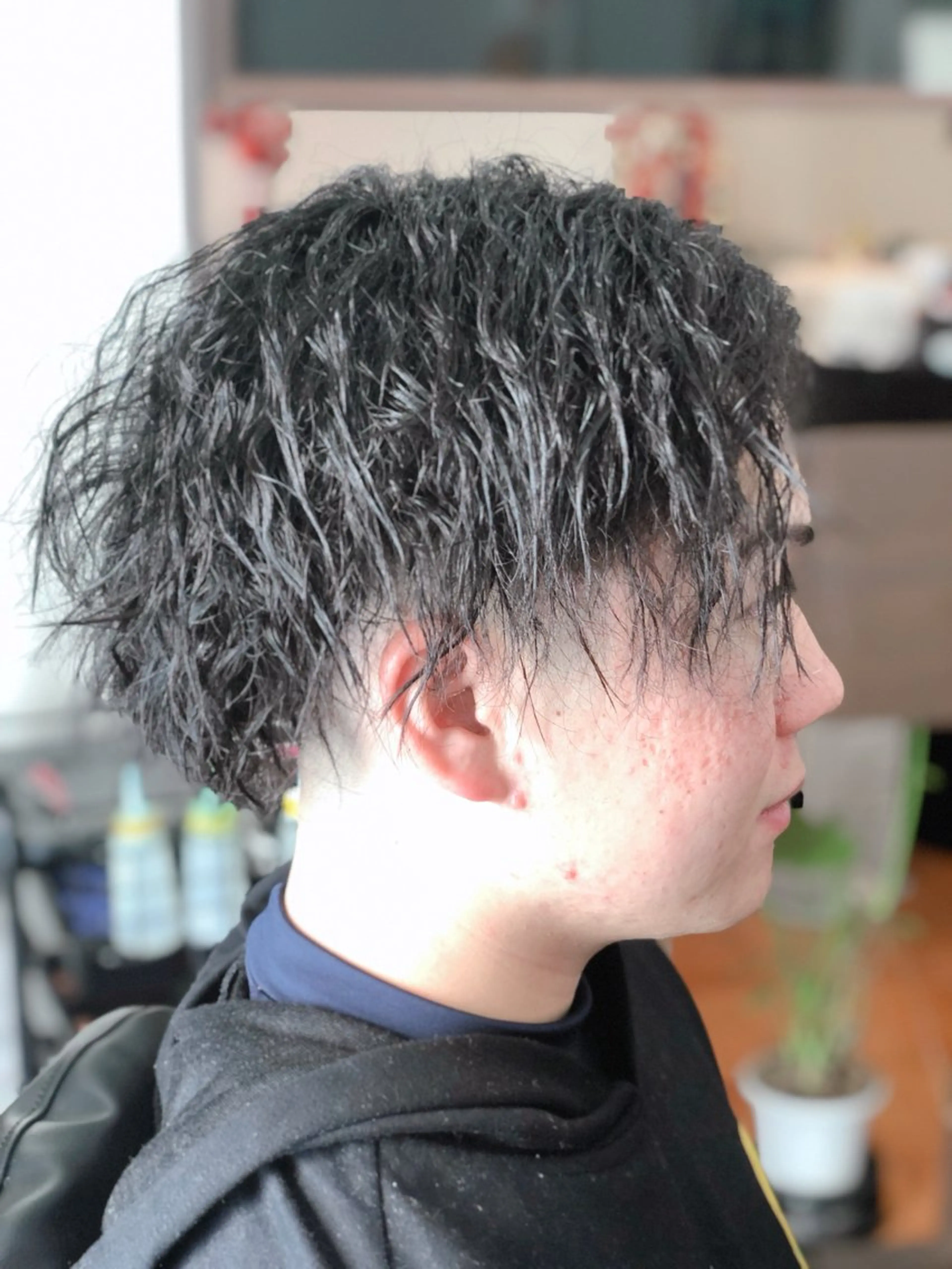 ショート パーマ メンズ マッシュ 早川 太貴のヘアスタイル