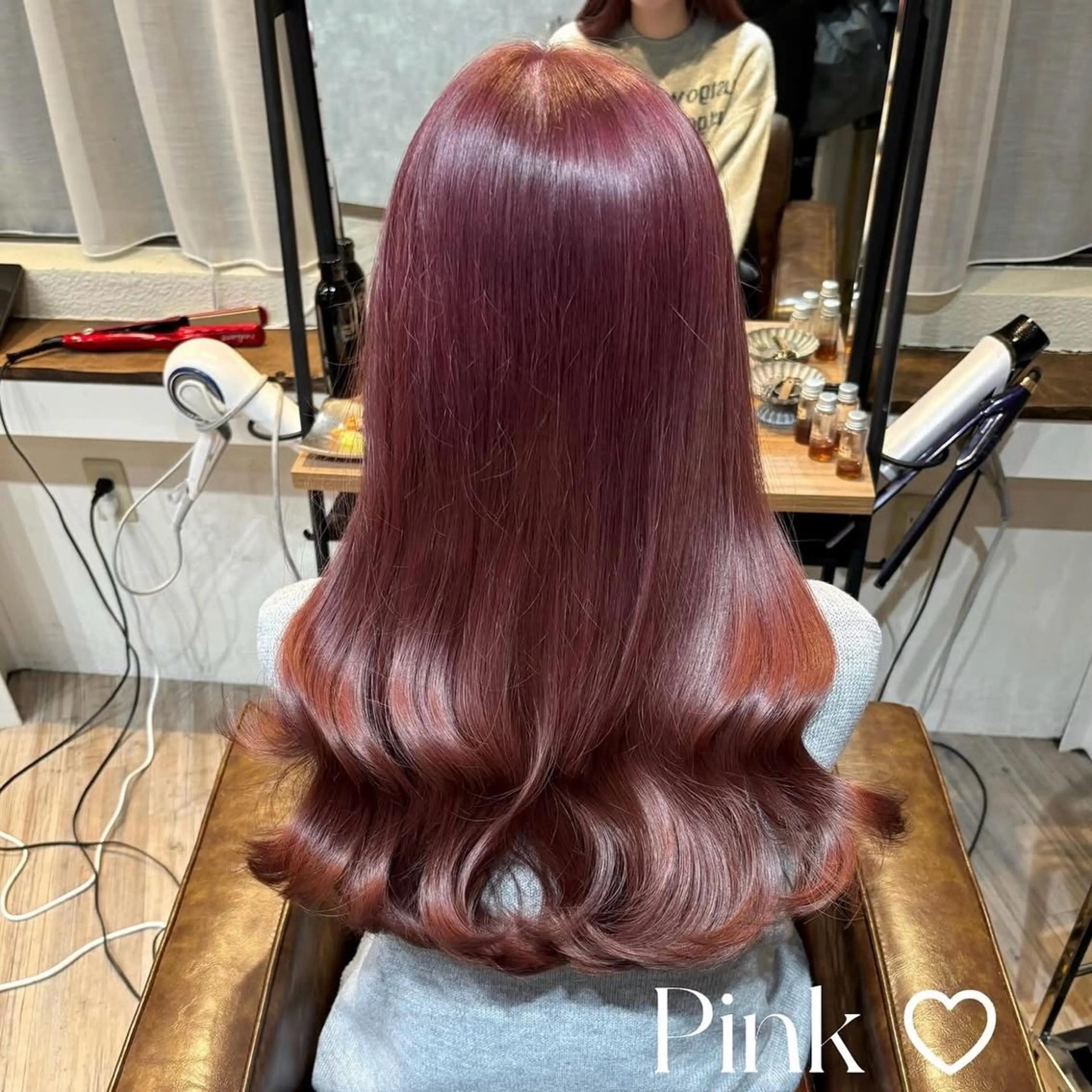 セミロング カラー ヘアカラー トリートメント Aoi 🎀 Ly hairのヘアスタイル