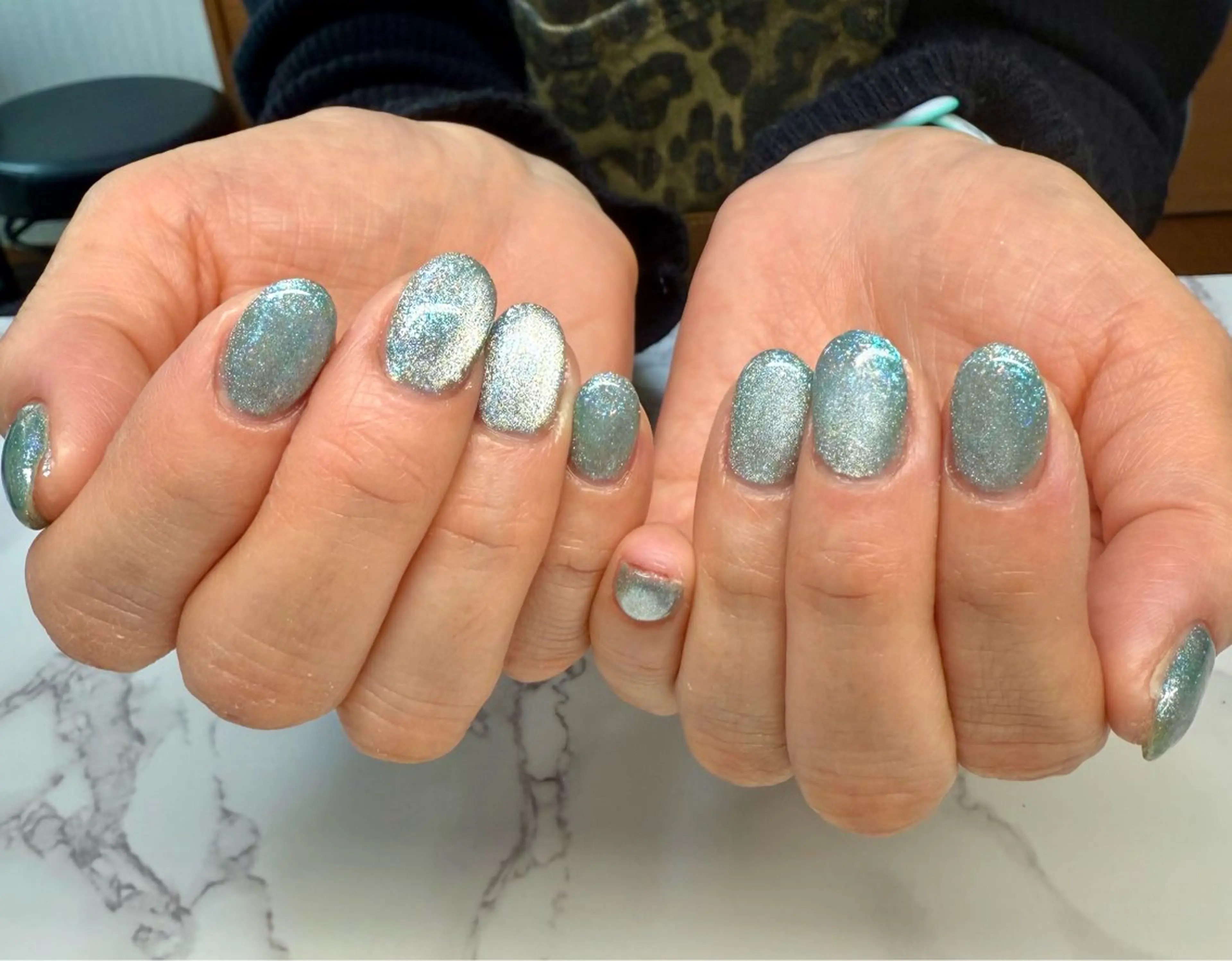 ネイル アートネイル チークネイル フレンチネイル 氷ネイル・うるうるネイル キラキラネイル M.N_ nailのネイルデザイン