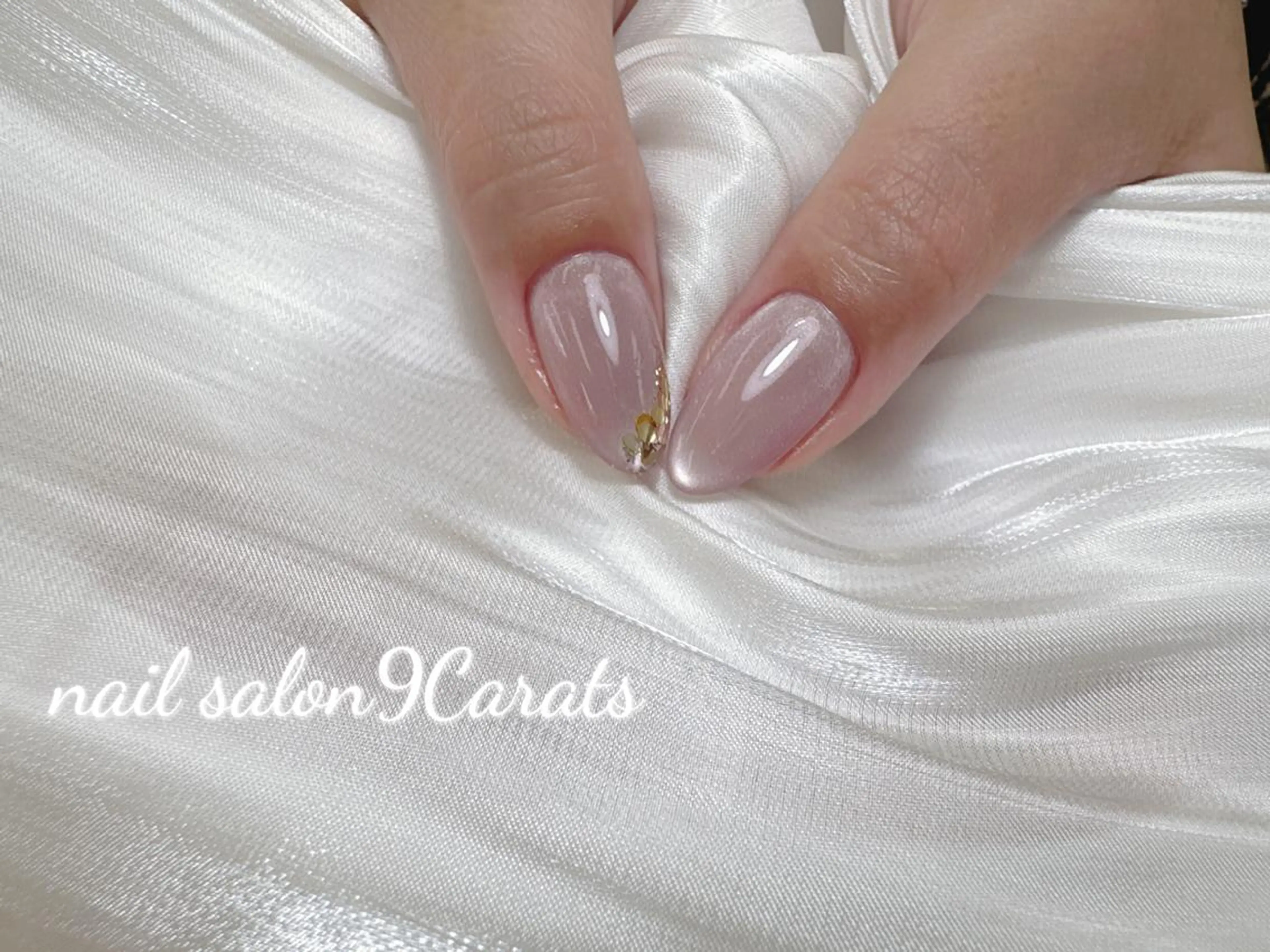 ネイル 💜ワンホンネイル ナインカラット💎のネイルデザイン