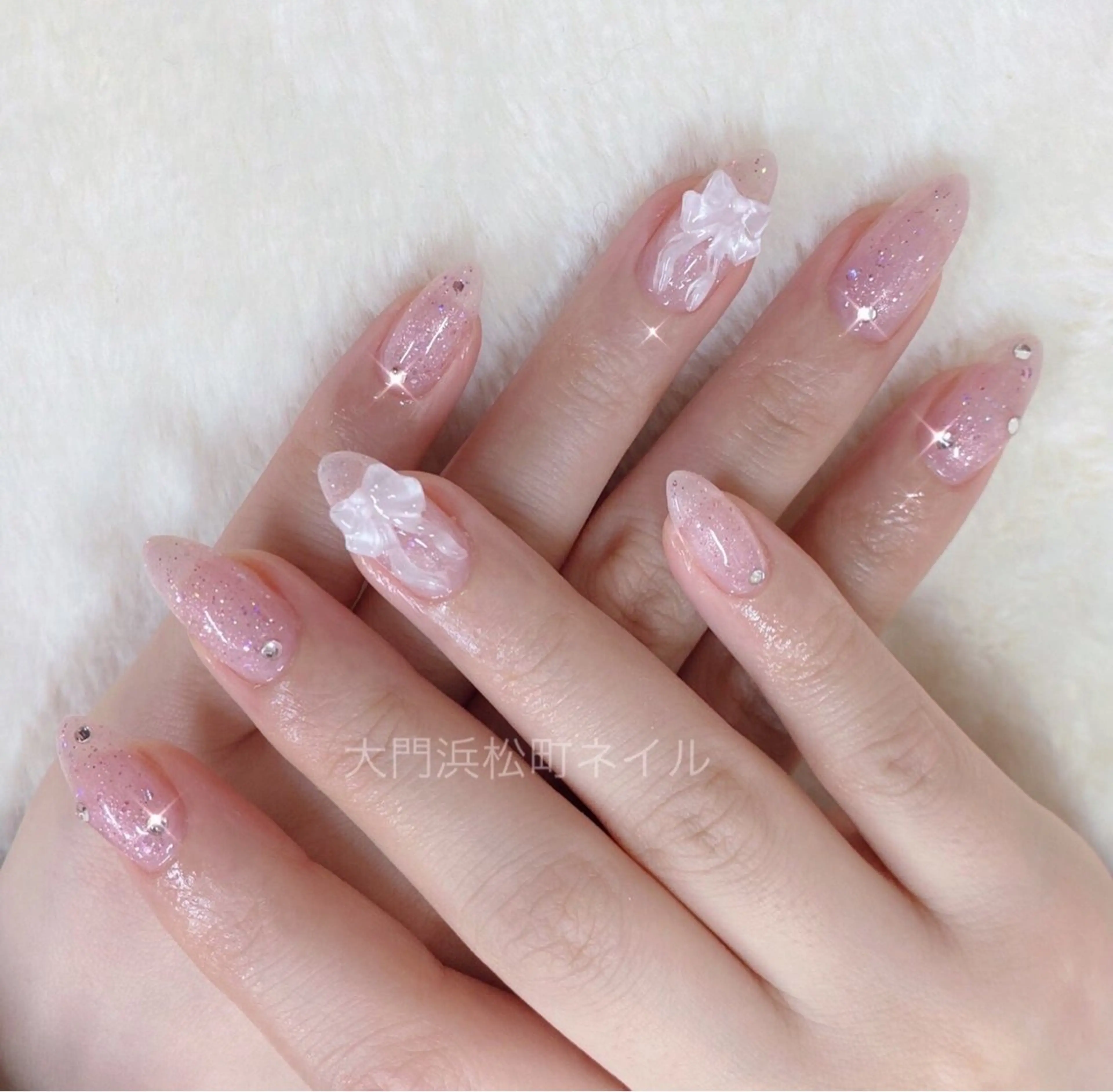 ネイル ボルドー フレンチネイル ガラスフレンチ マグネットネイル ミラーネイル ハンドネイル ハンドケア 大門浜松町 ネイルのネイルデザイン