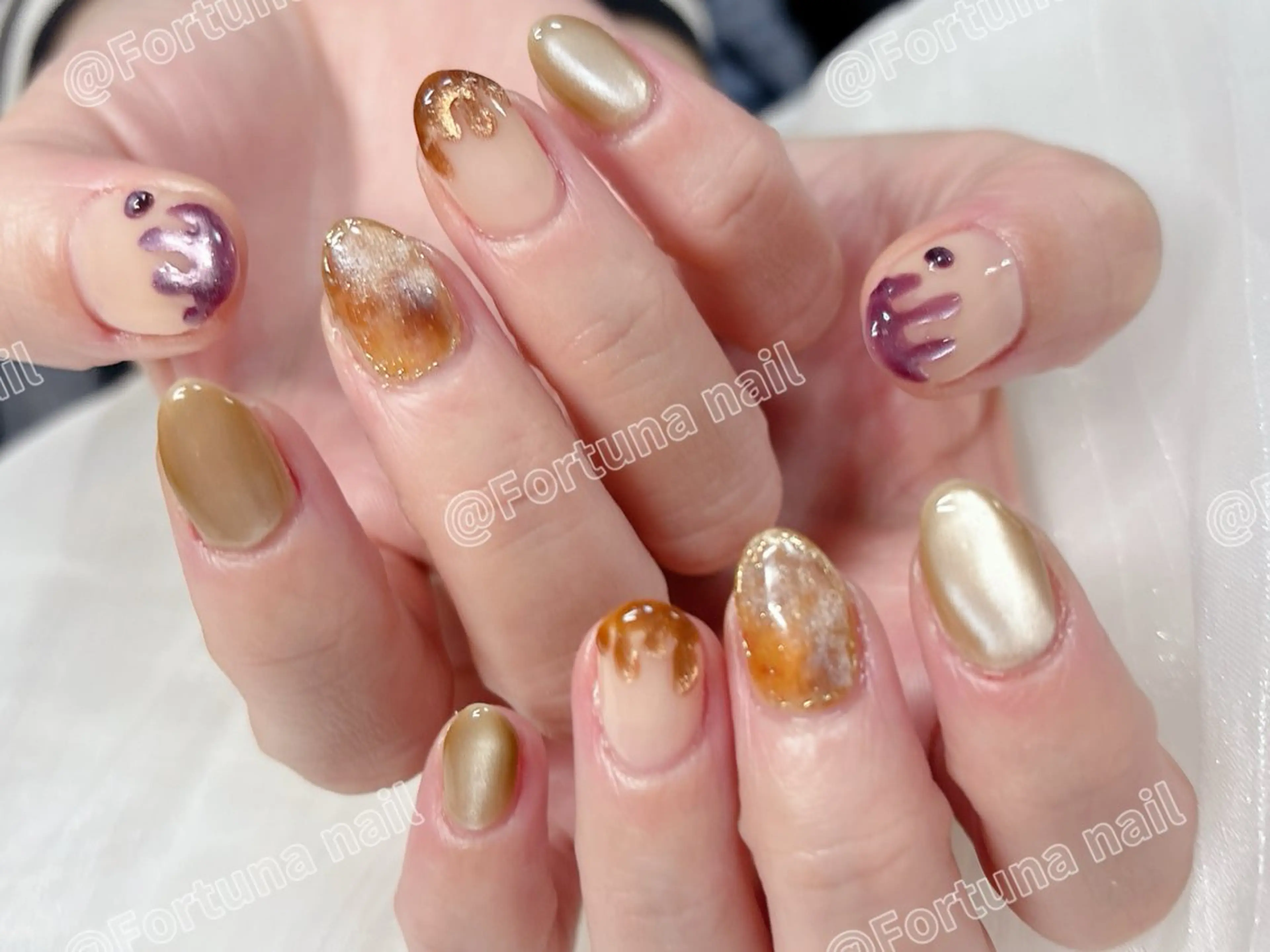 ネイル ハロウィン ハンドネイル ハンドケア Nail •Head スパFortunaのネイルデザイン