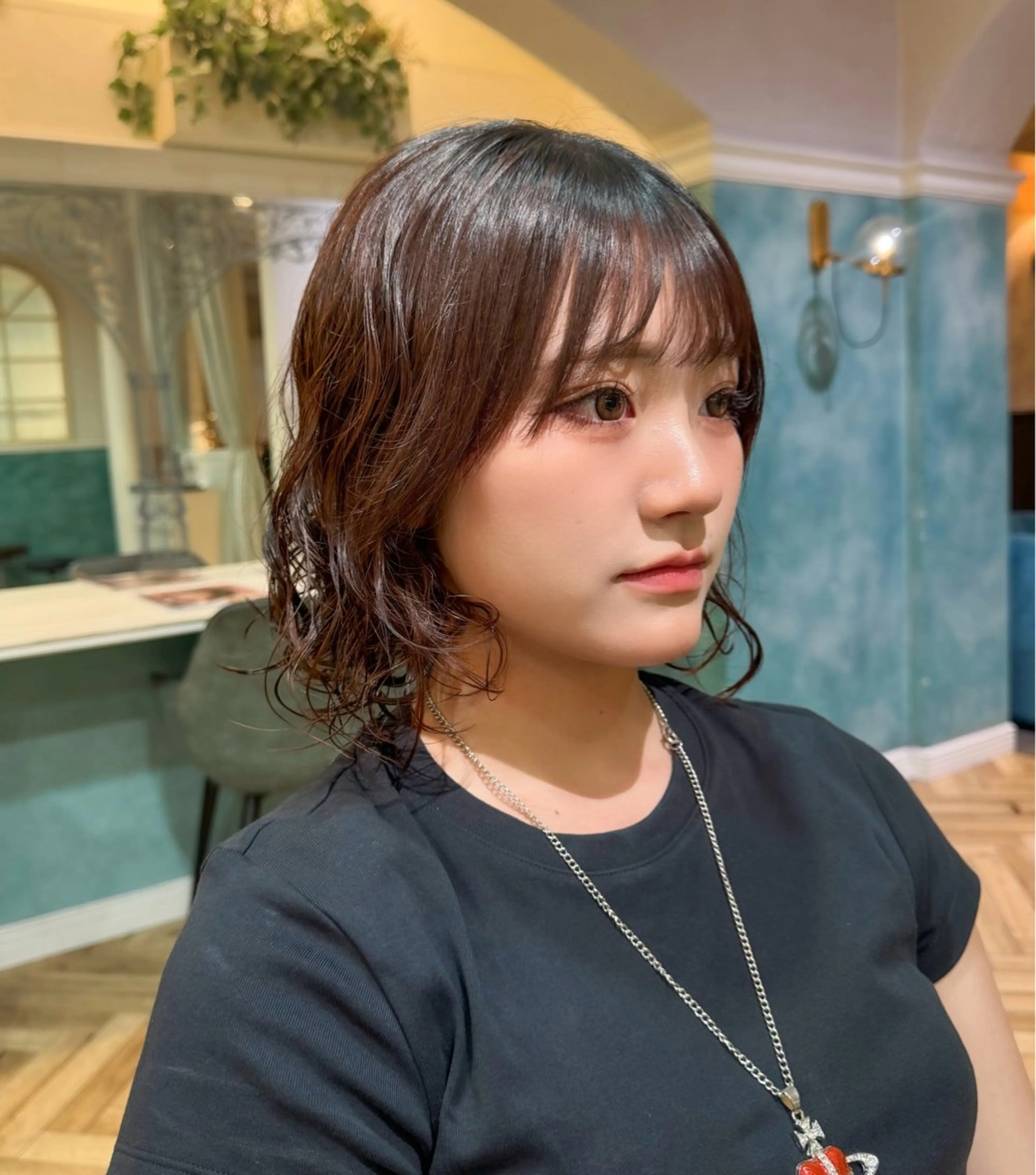 パーマ ボブ ボブ/透明感カラー /艶髪/しなる🌷のヘアスタイル