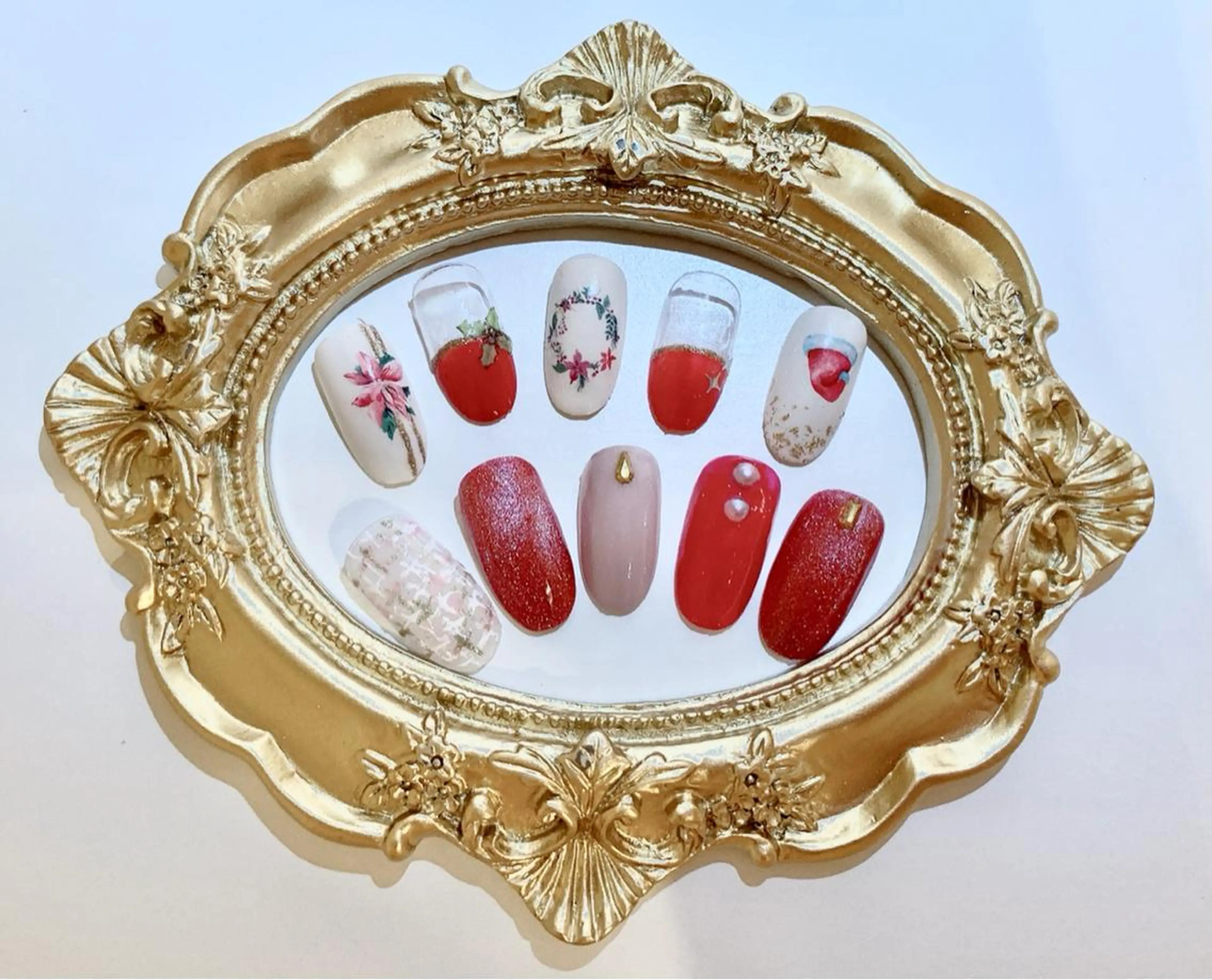 ネイル 冬ネイル クリスマス ハンドネイル Melody メロディのネイルデザイン