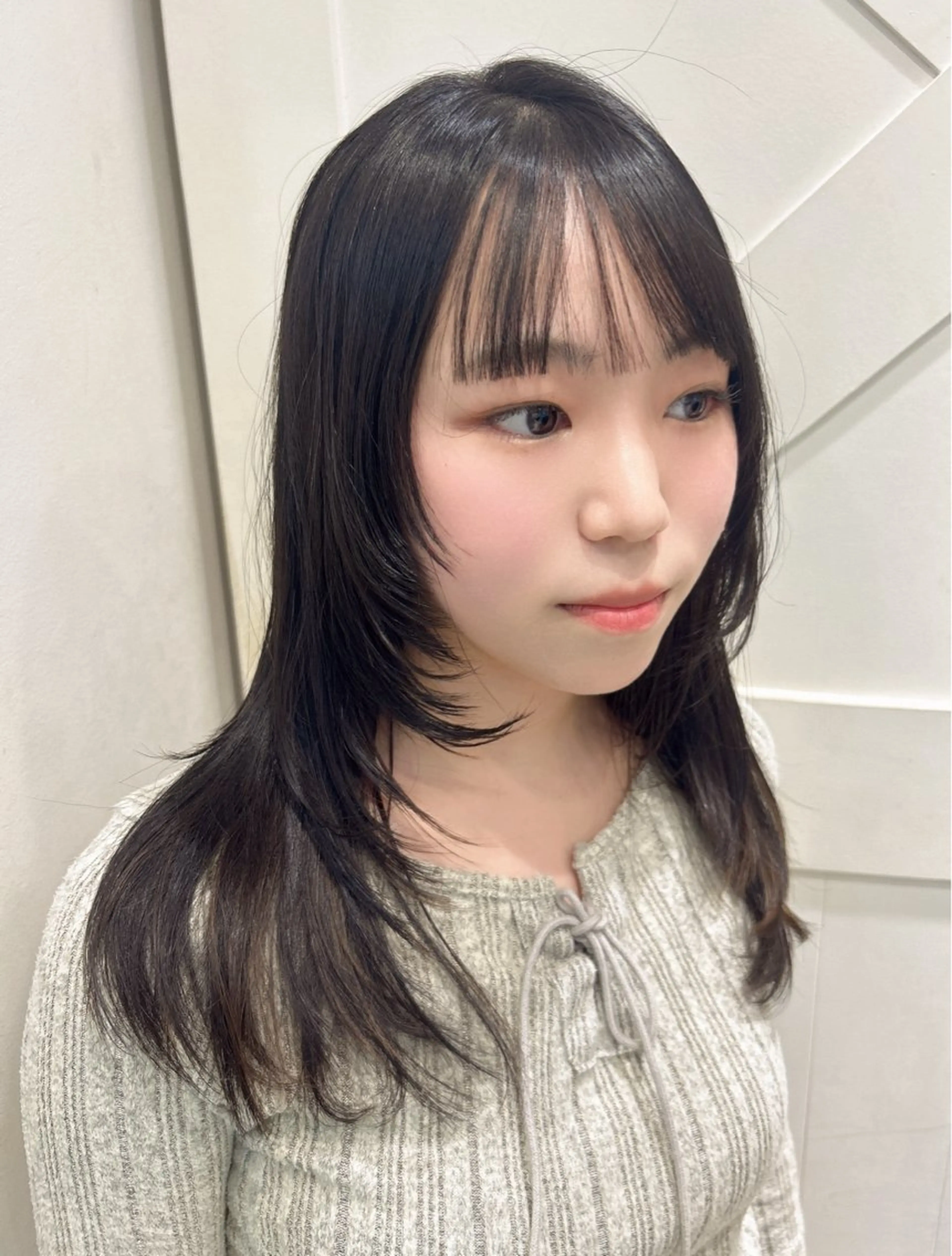 ロング 顔まわりレイヤー ハイレイヤー 髪質改善 レイヤーカット ウルフカット カット 🌺ウルフカット職人 新垣渚🐺のヘアスタイル