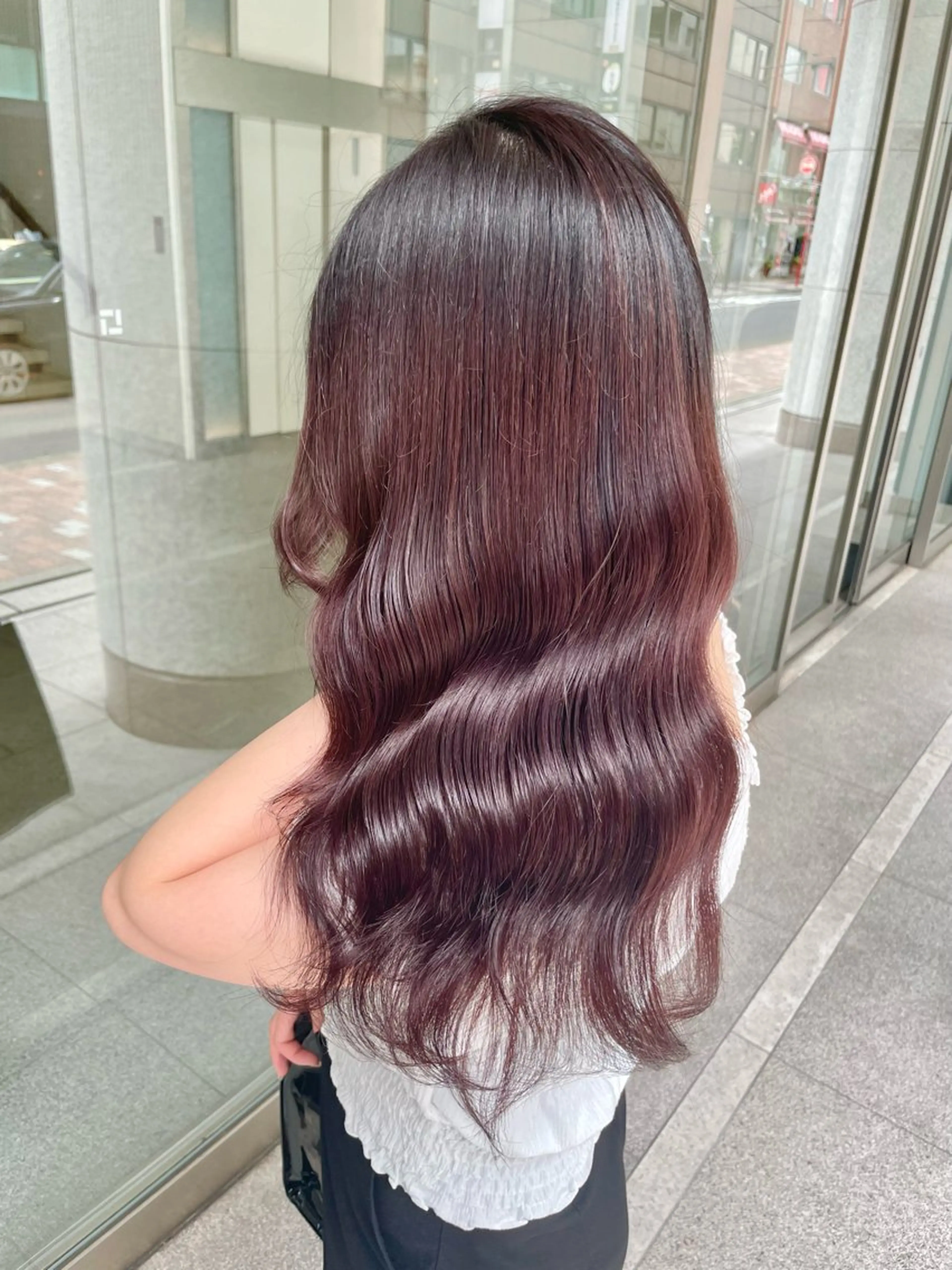 ロング カット ヘアカラー トリートメント 愛されハイトーン 🍓YURINAのヘアスタイル