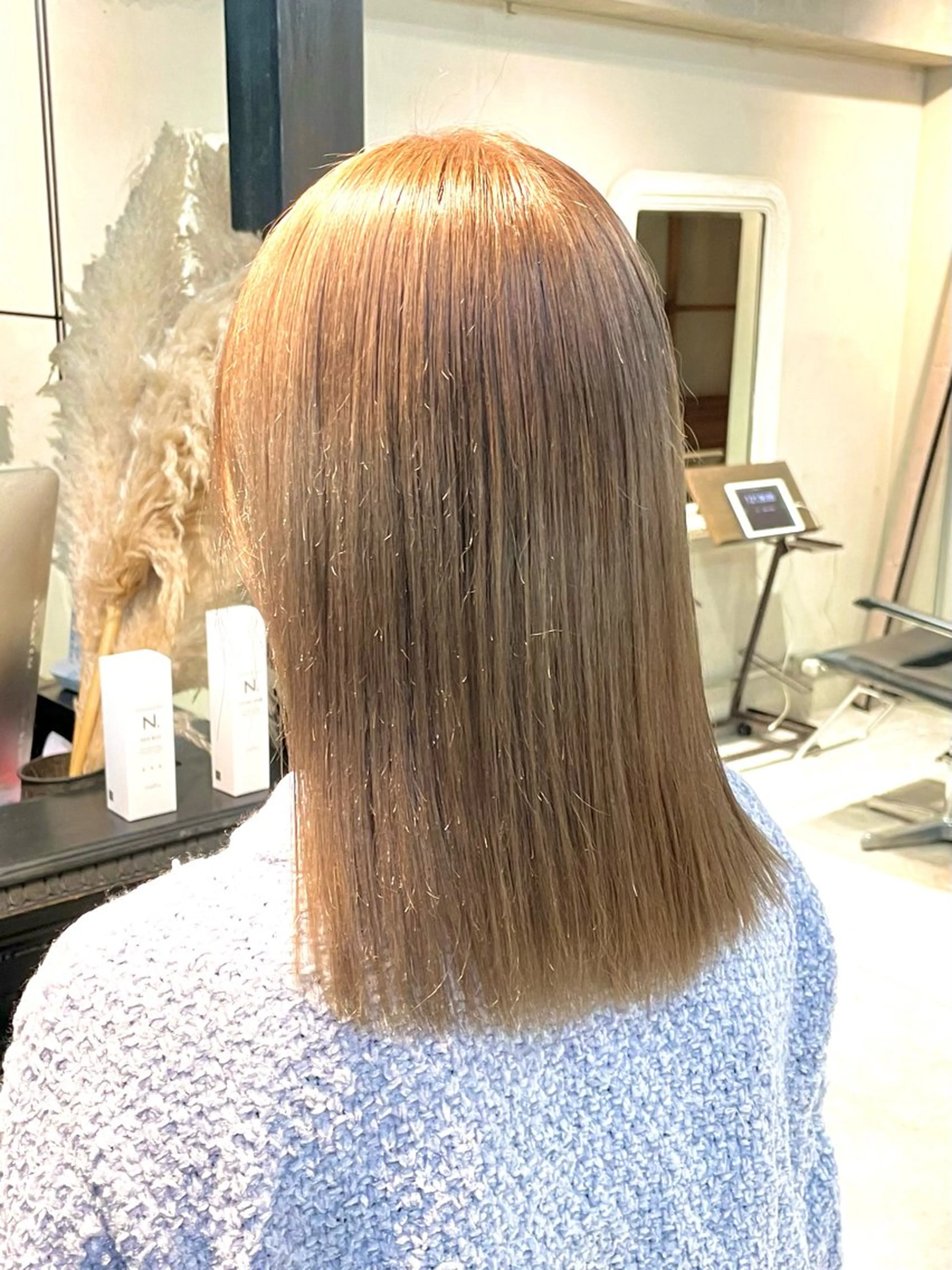 セミロング カラー ✨レディースカット モデル募集✨イブキのヘアスタイル