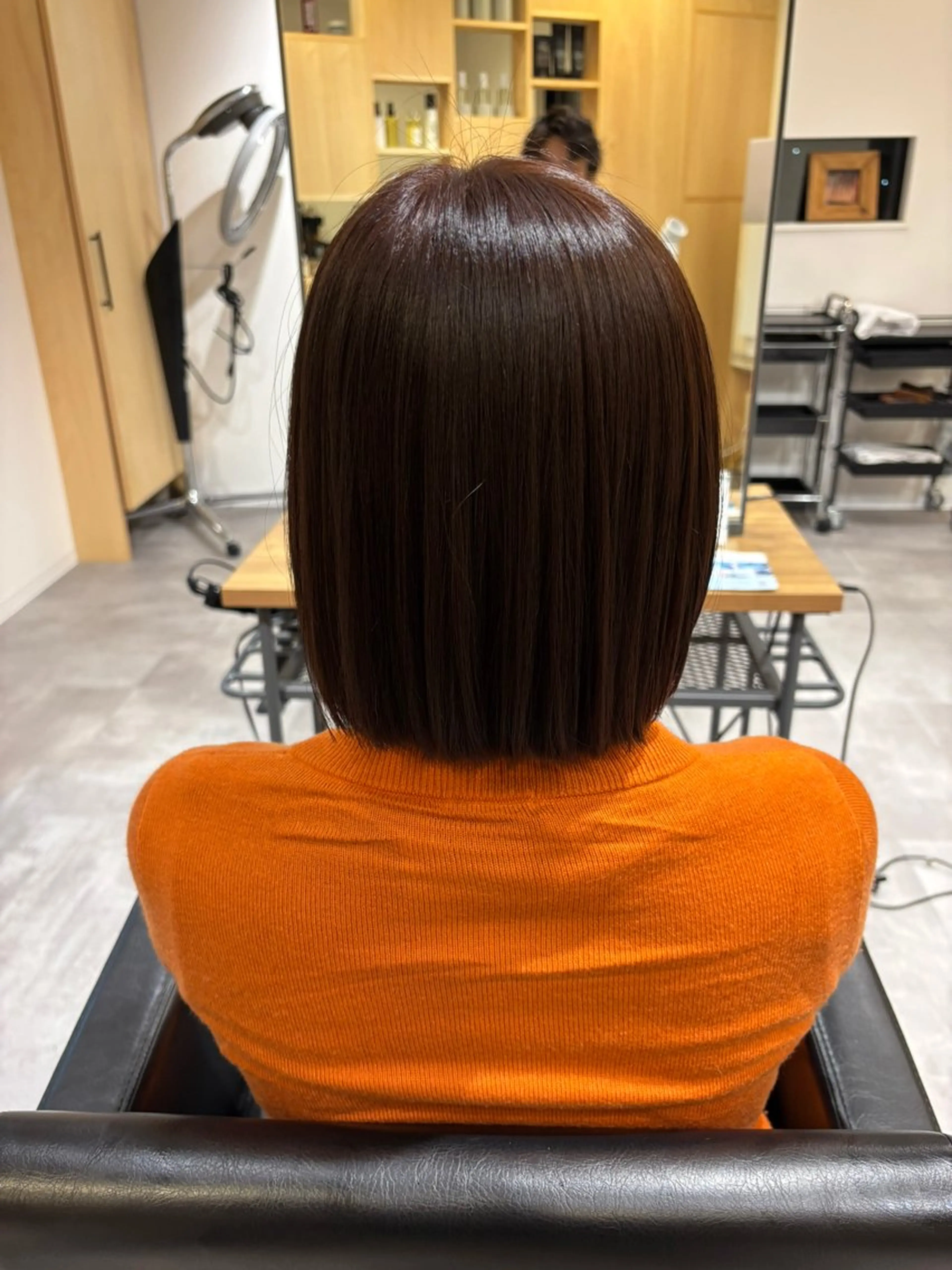 ショート カラー ボブ 武藤 滉太のヘアスタイル