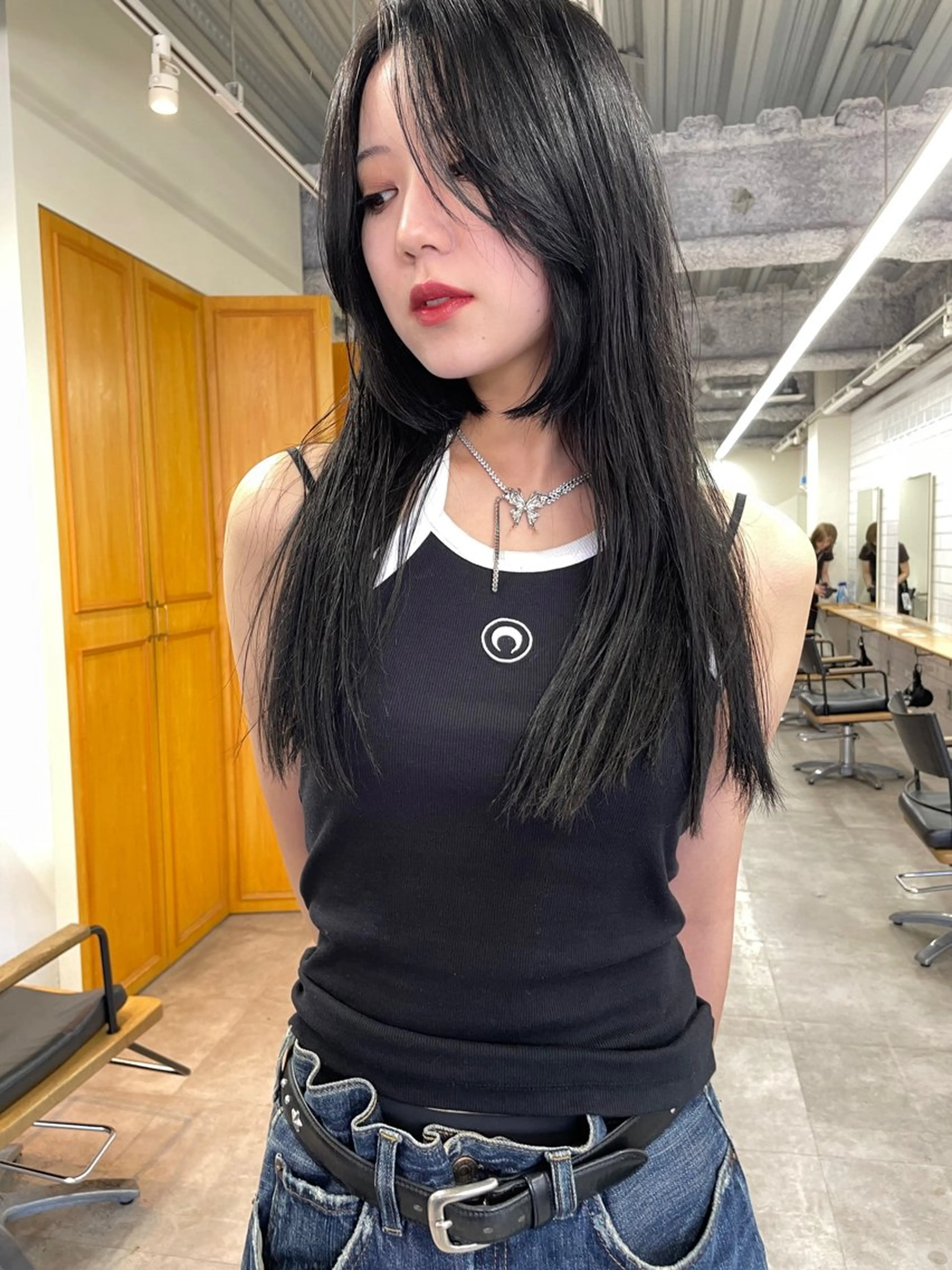 セミロング カラー レイヤーカット レイヤー／似合わせ TAKUYAのヘアスタイル