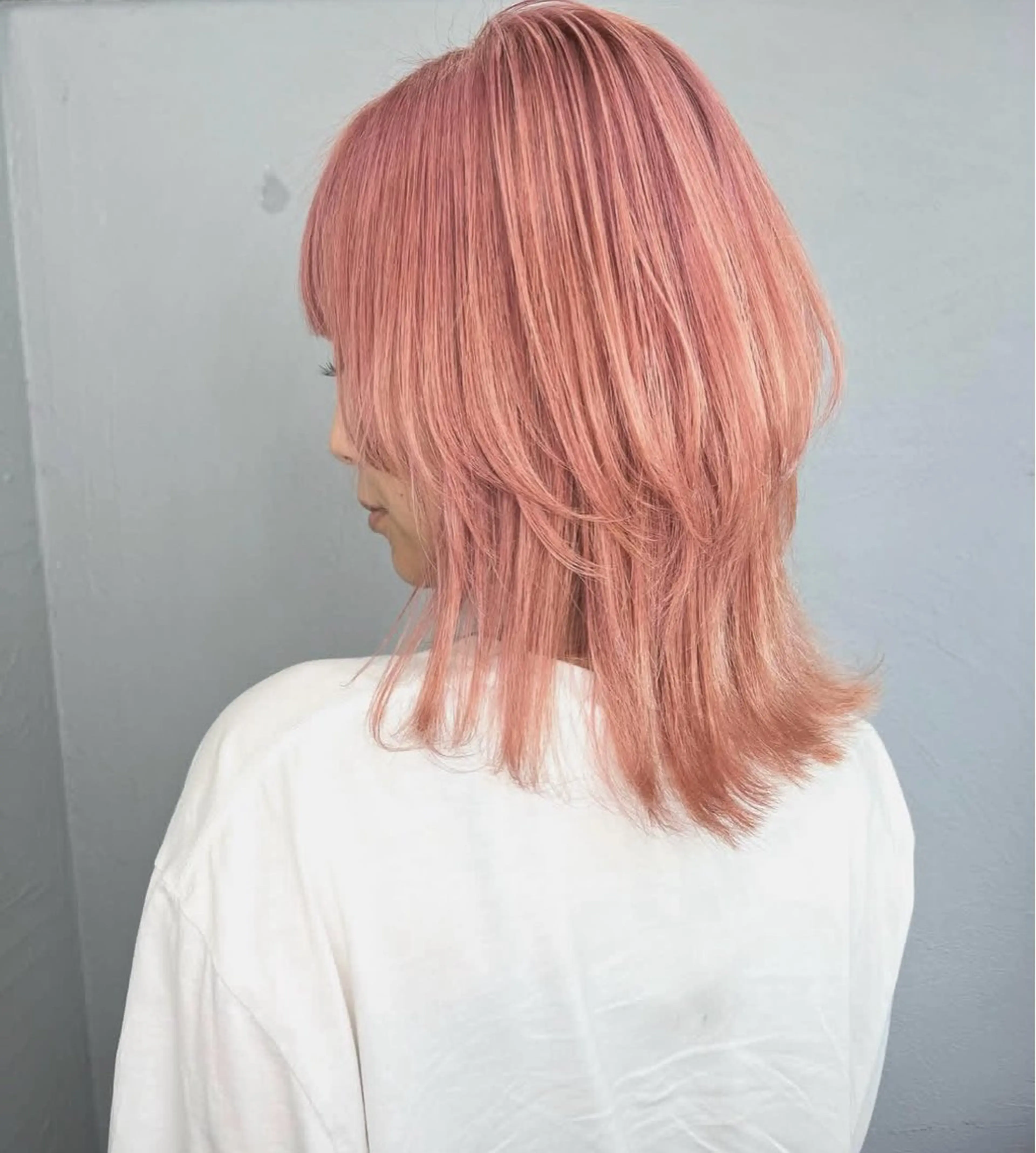 ミディアム カラー ヘアカラー GiseL アンリのヘアスタイル