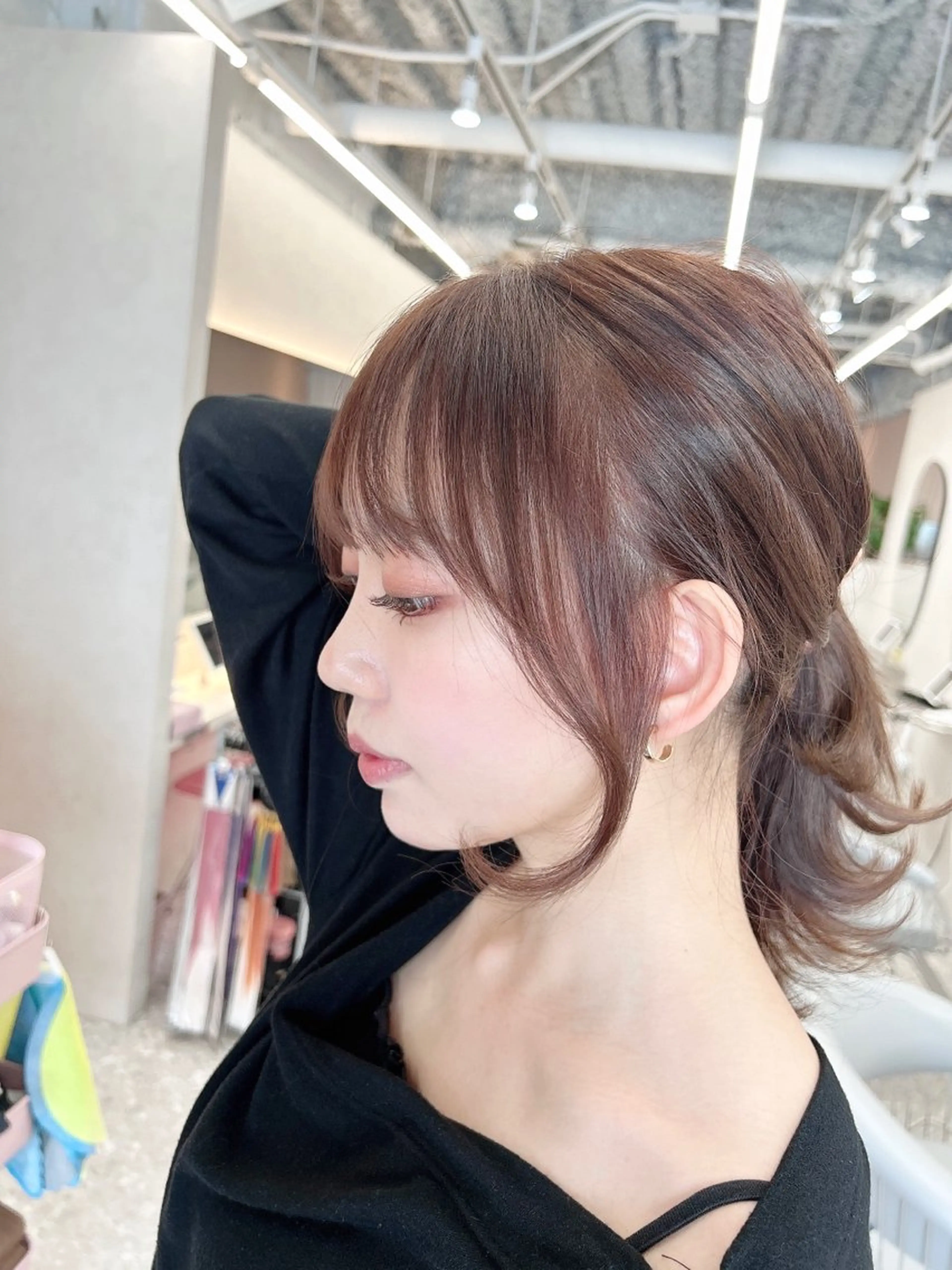 セミロング カラー シールエクステ ブリーチ ダブルカラー イヤリングカラー インナーカラー 新宿/韓国風レイヤー エクステ/YUTOのヘアスタイル