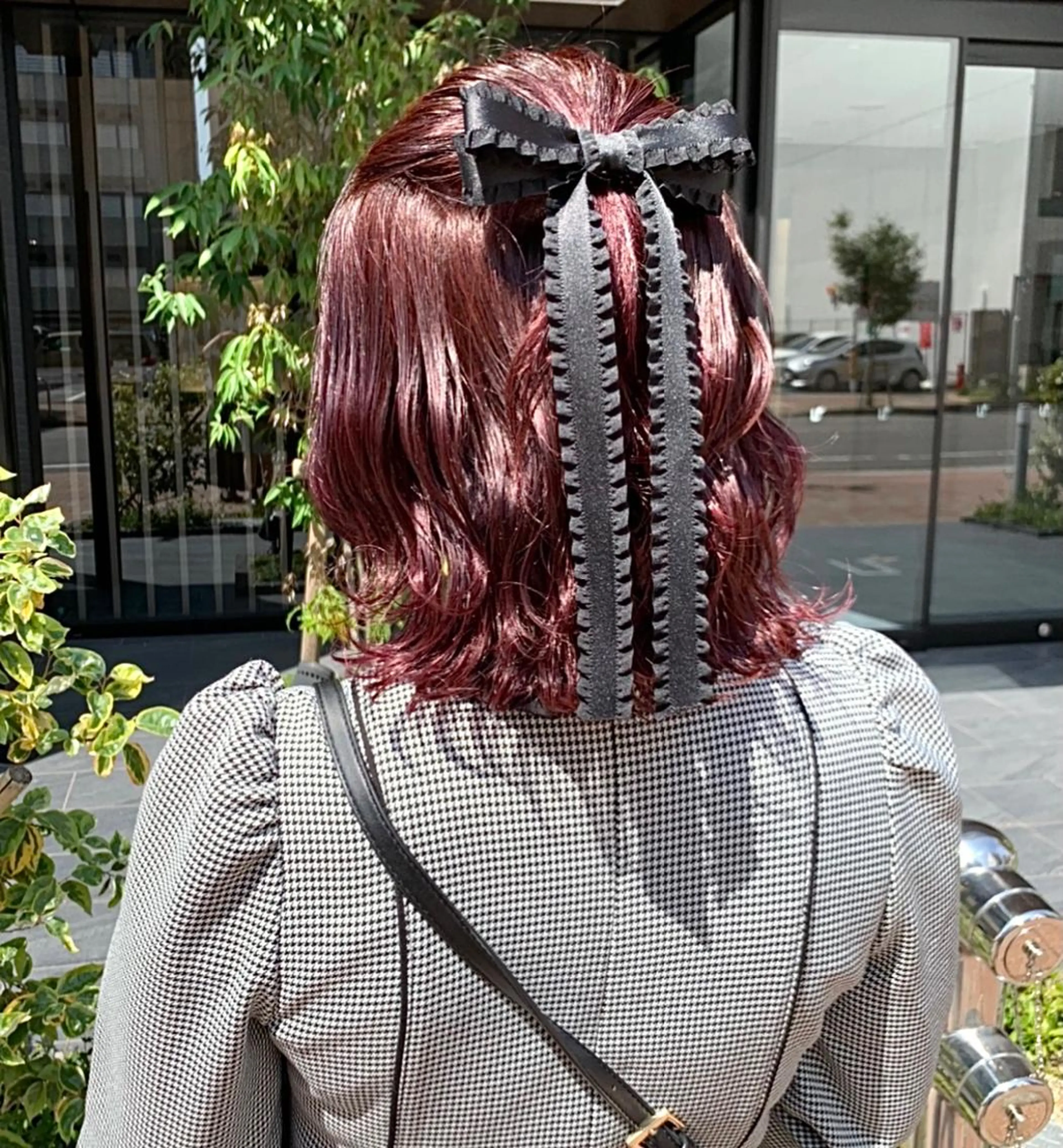 ミディアム カラー ヘアアレンジ ピンクカラー マツオカ マコのヘアスタイル