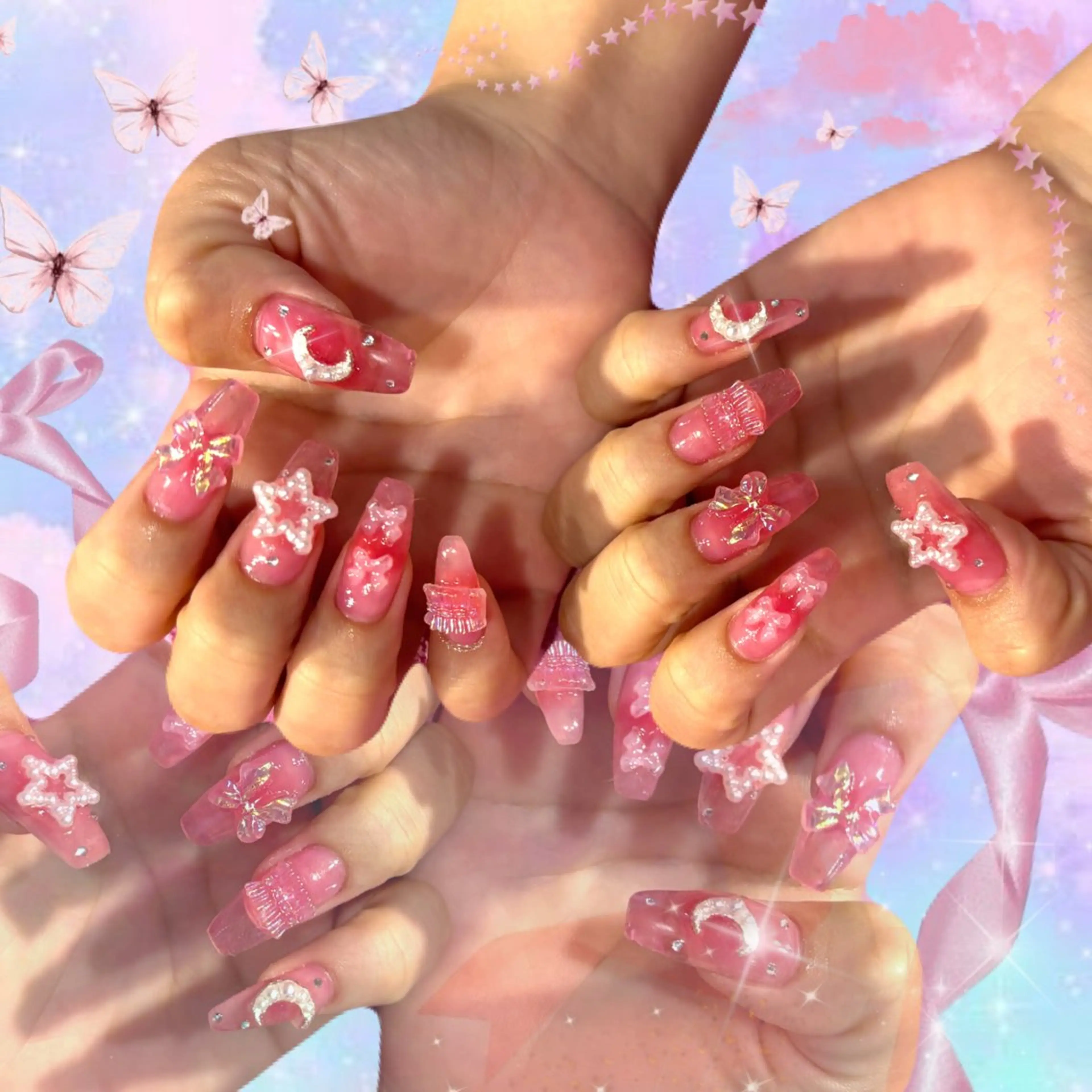 ネイル ハンドネイル キラオメ Neneのネイルデザイン