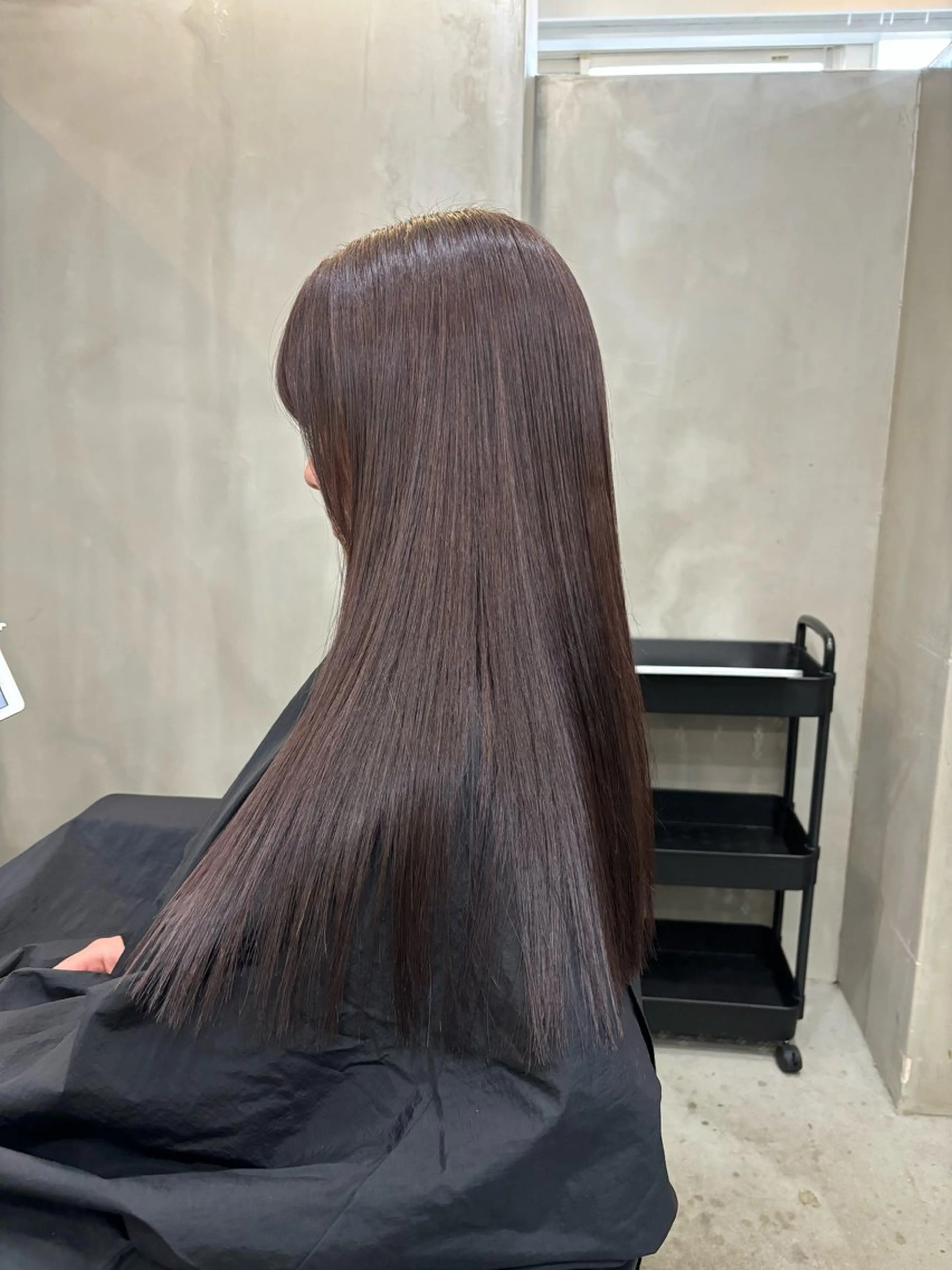ロング カラー ブラウンカラー パープルカラー パープルブラウン ヘアカラー 中園康 /カラー/ブリーチのヘアスタイル