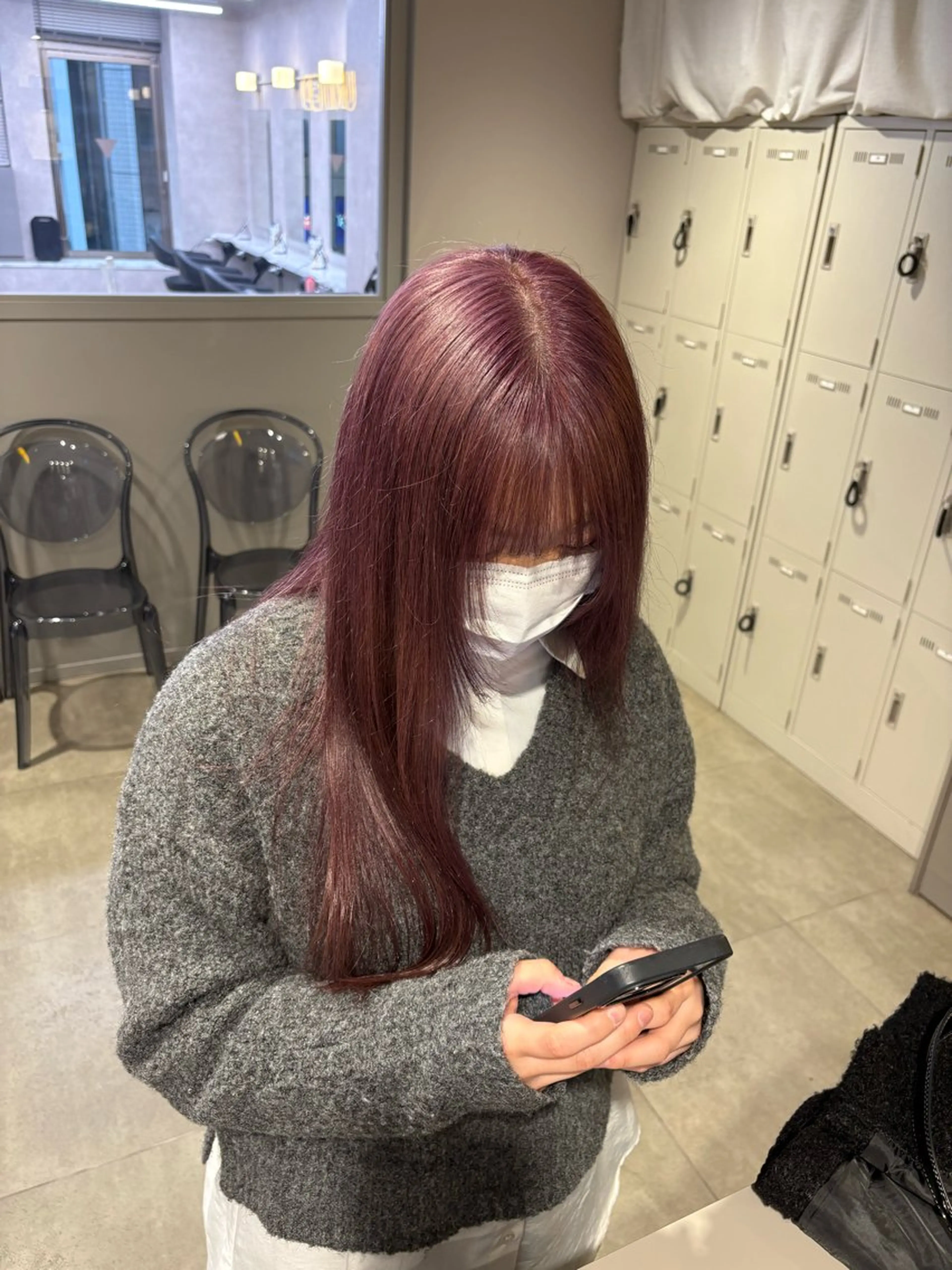 カラー ヘアカラー トリートメント 透明感ベージュ🤎 ナチュラルレイヤーのヘアスタイル