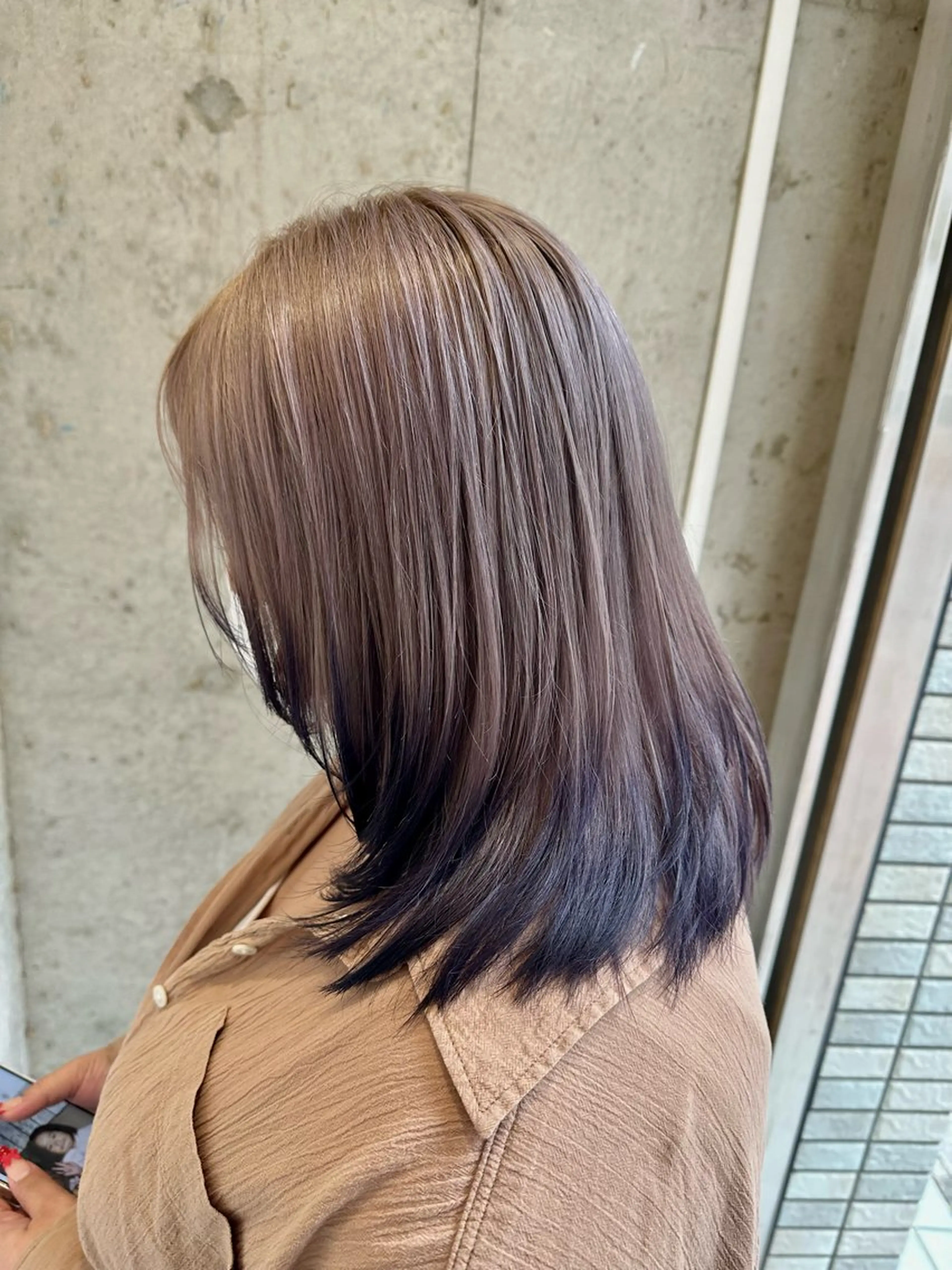 セミロング カラー カット ヘアカラー トリートメント 🦋ハイトーン🦋/ かのんのヘアスタイル