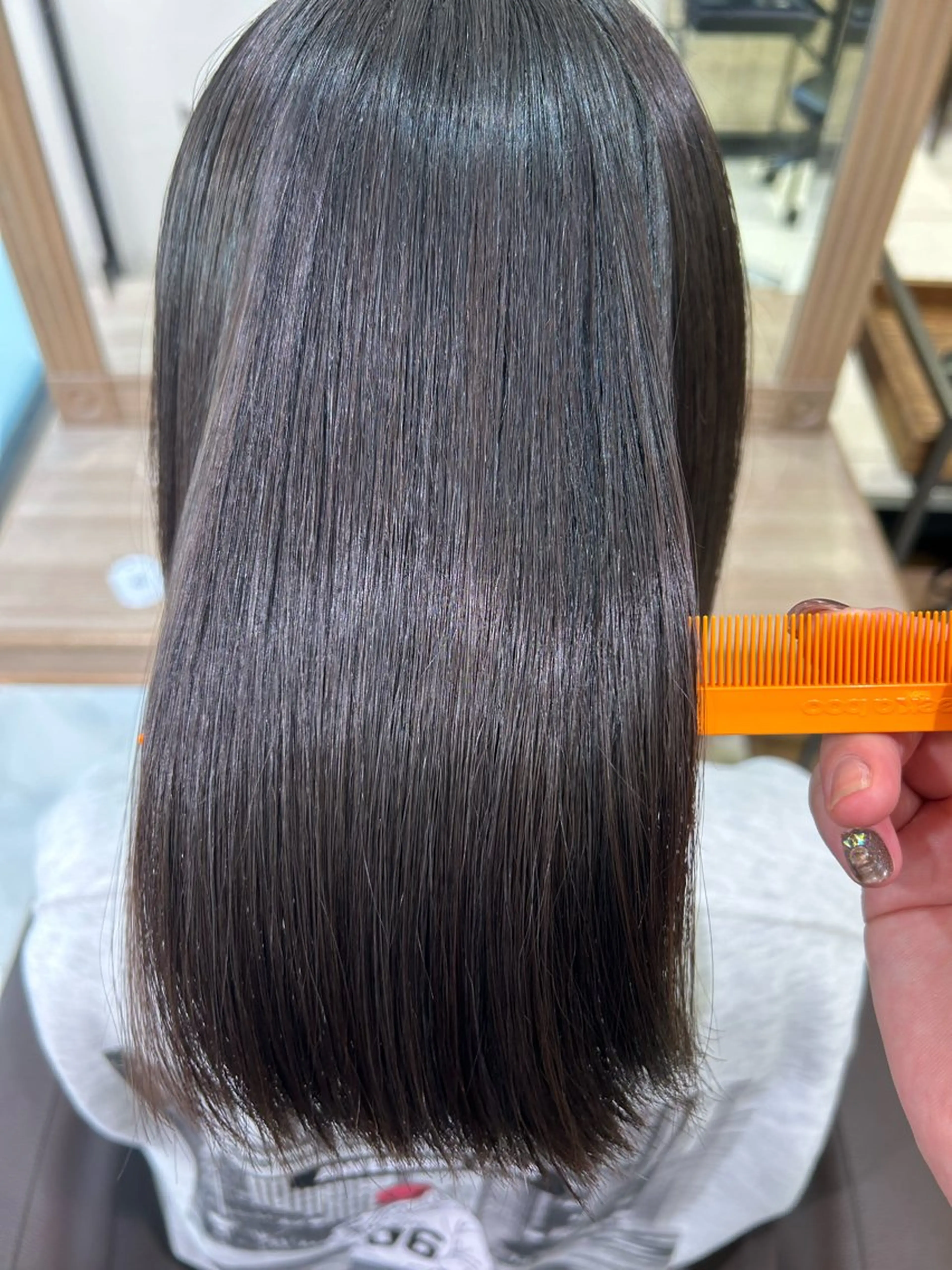 セミロング 髪質改善 華澄🌸カラーモデル 縮毛モデル募集中🌸のヘアスタイル