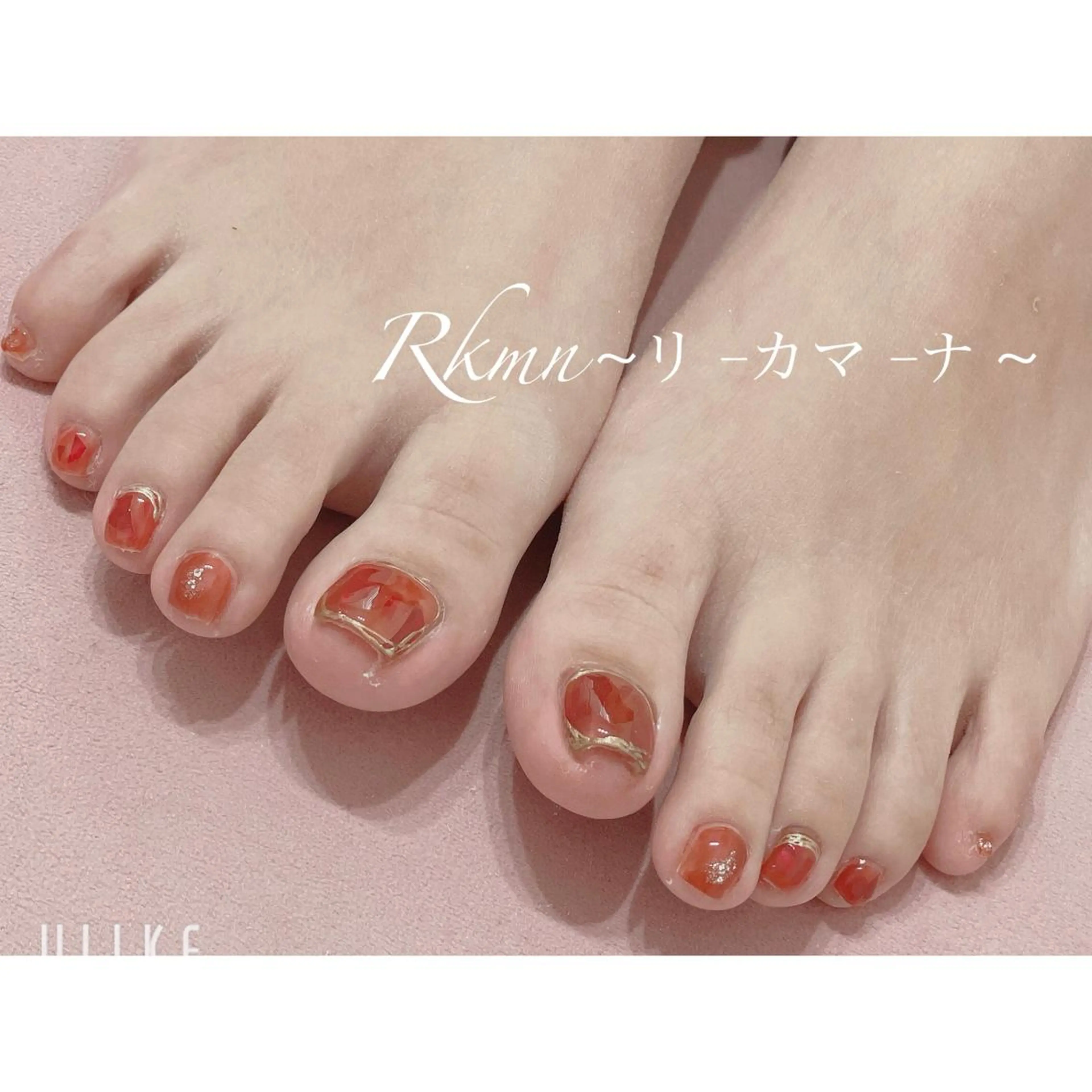 ネイル アートネイル オーロラネイル フットネイル ミラーネイル 春ネイル ハンドネイル フットネイル ハンドケア Rkmn ~リ-カマ-ナ~のネイルデザイン