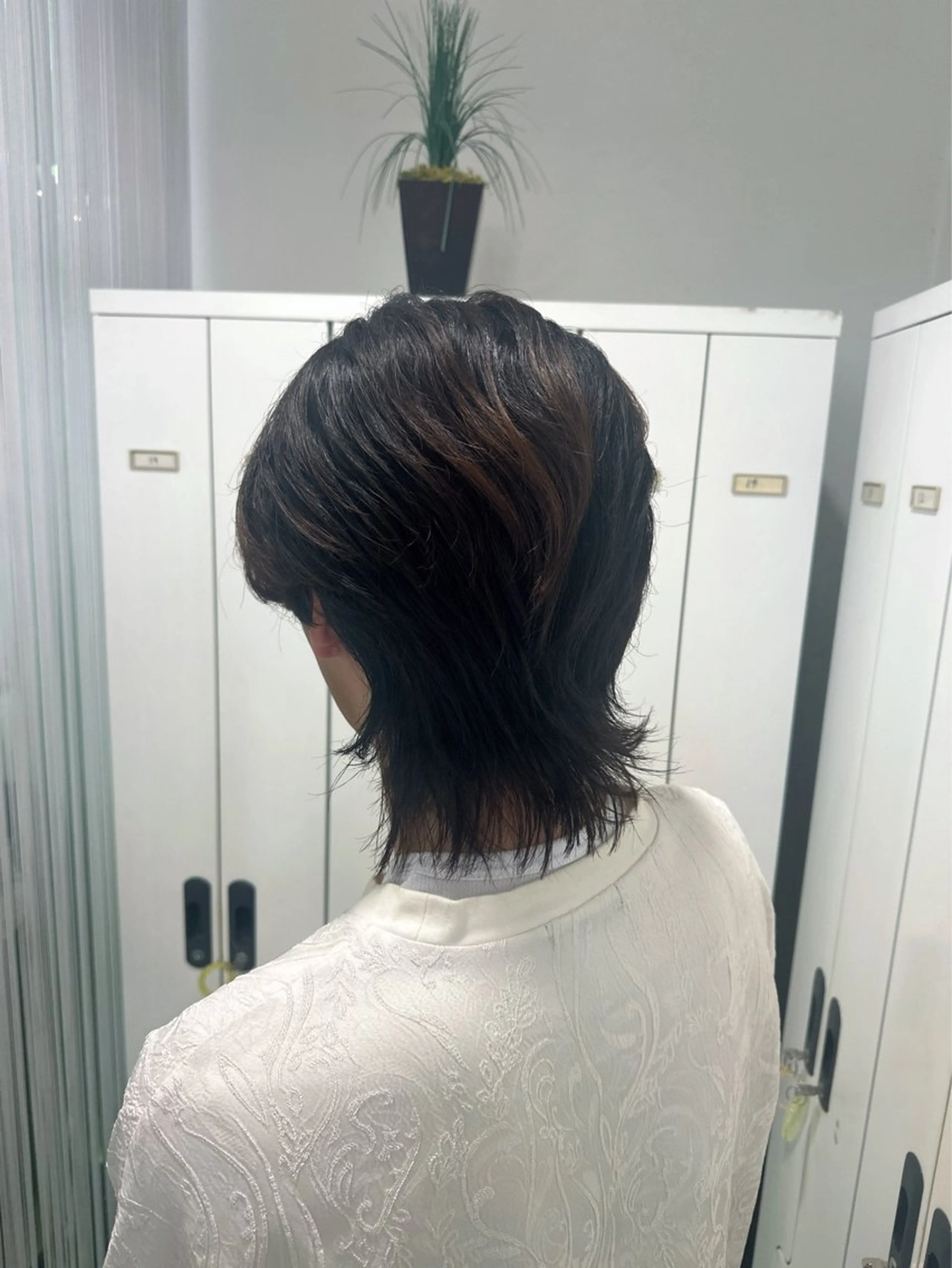 メンズ レイヤー 艶々カラーのヘアスタイル