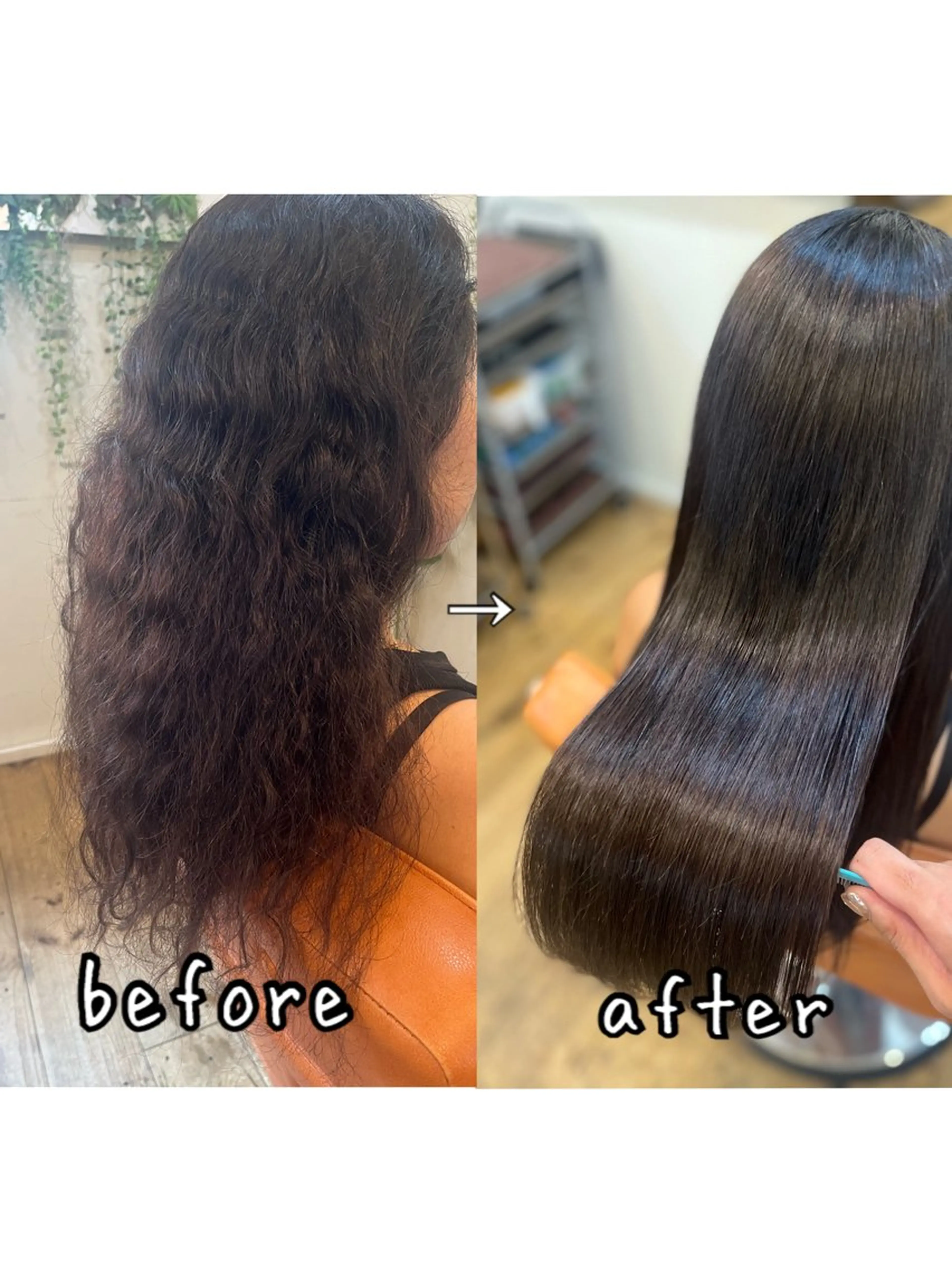 ロング ⚪️髪質改善 縮毛 店長 コウ⚪️のヘアスタイル