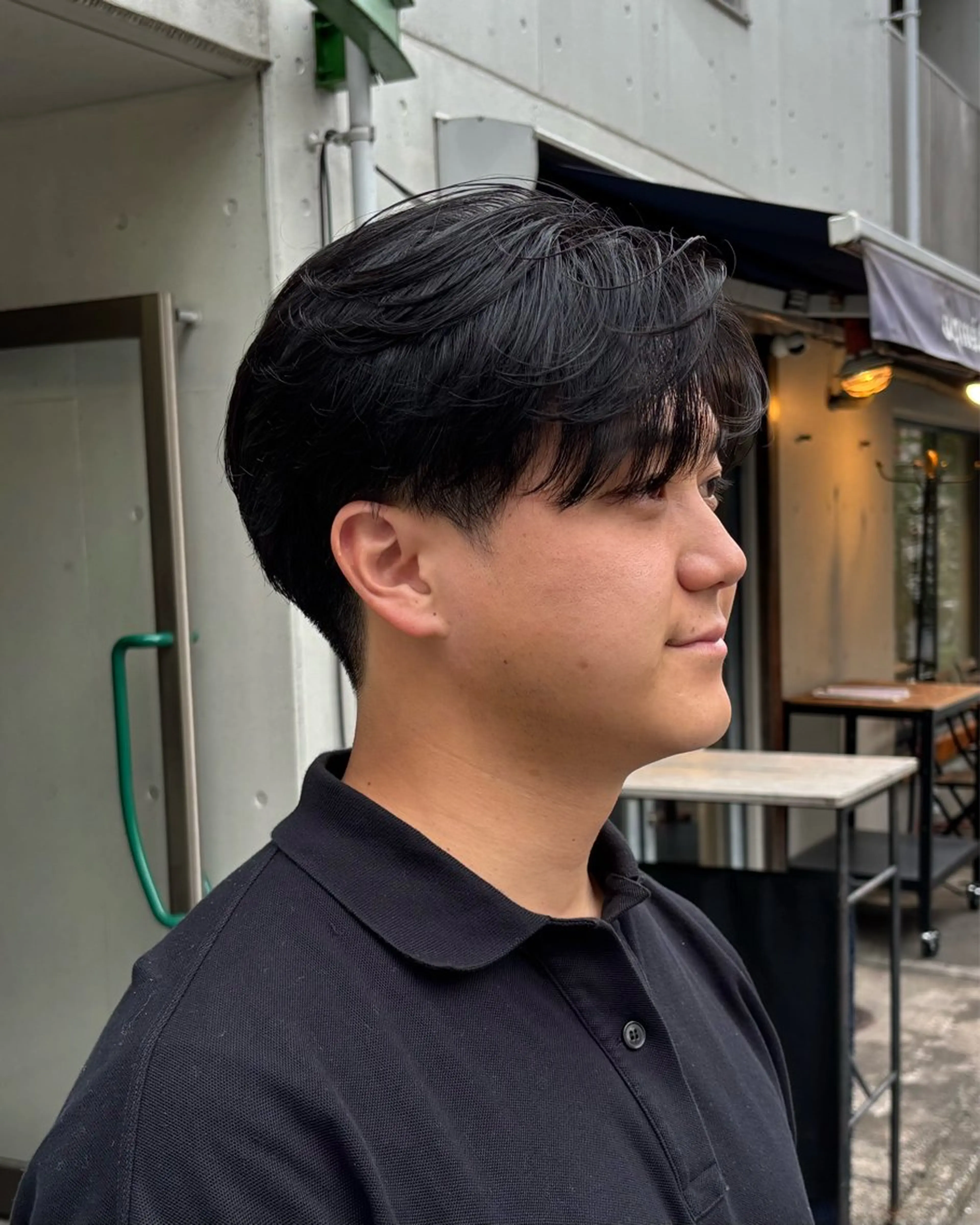 メンズ センターパート 【メンズ特化】パーマ /マッシュ/ヨシダのヘアスタイル