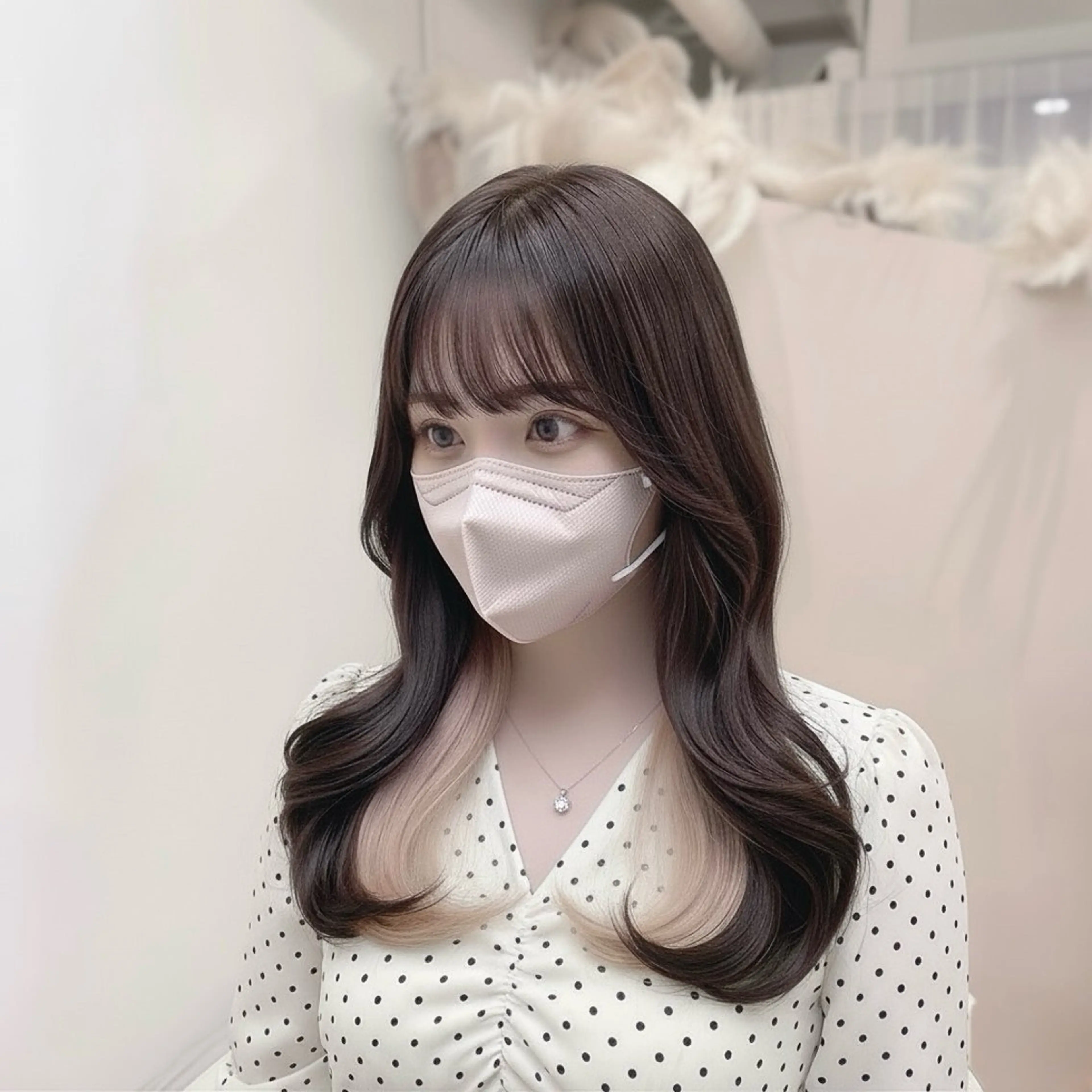 ロング カラー インナーカラー ここね♡ モデル募集✨のマツエク・マツパデザイン