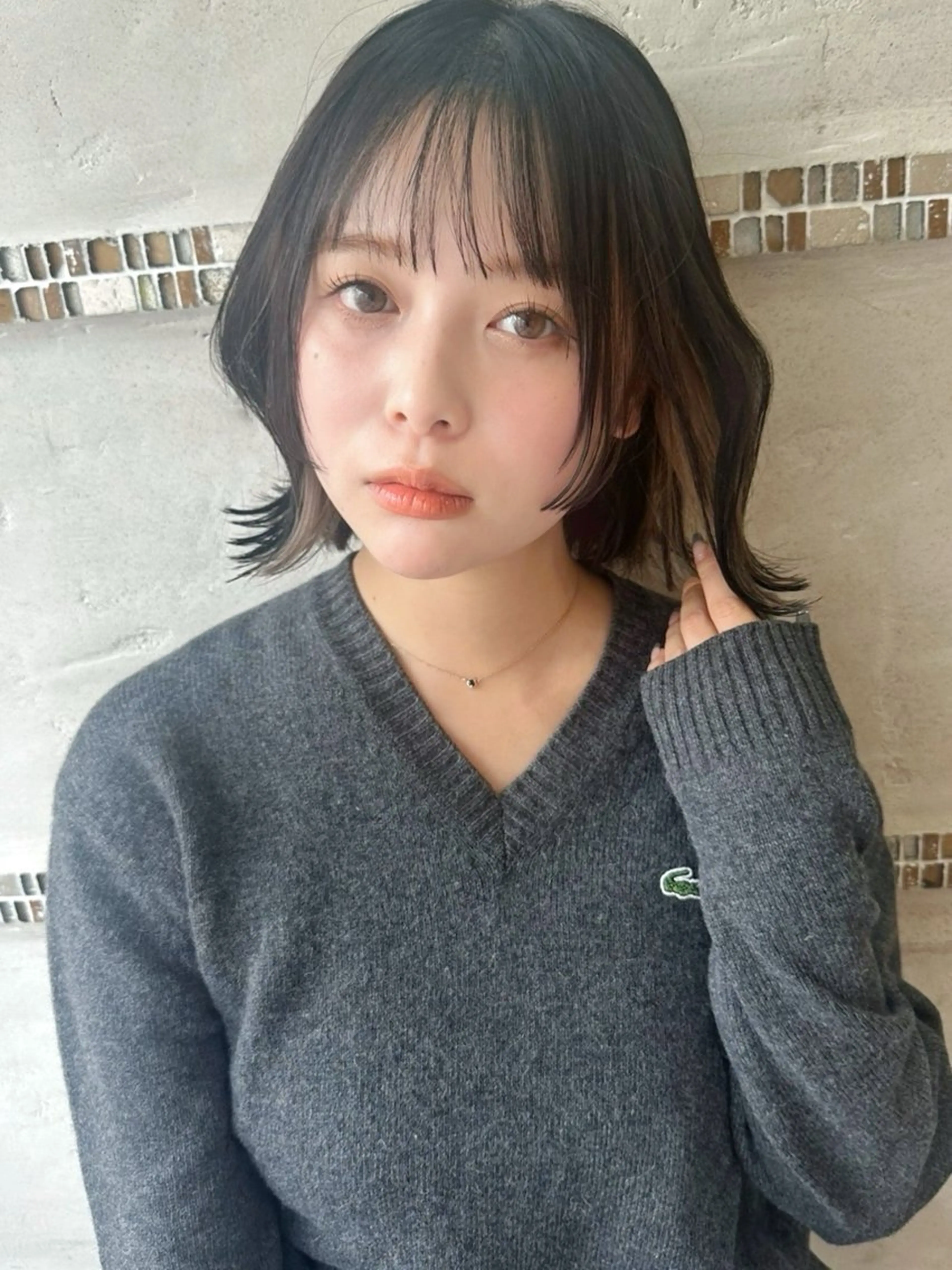 ミディアム ボブレイヤー ボブ レイヤーカット カット ヘアカラー トリートメント 似合わせヘア/ボブ/ ミディアム/Takaのヘアスタイル