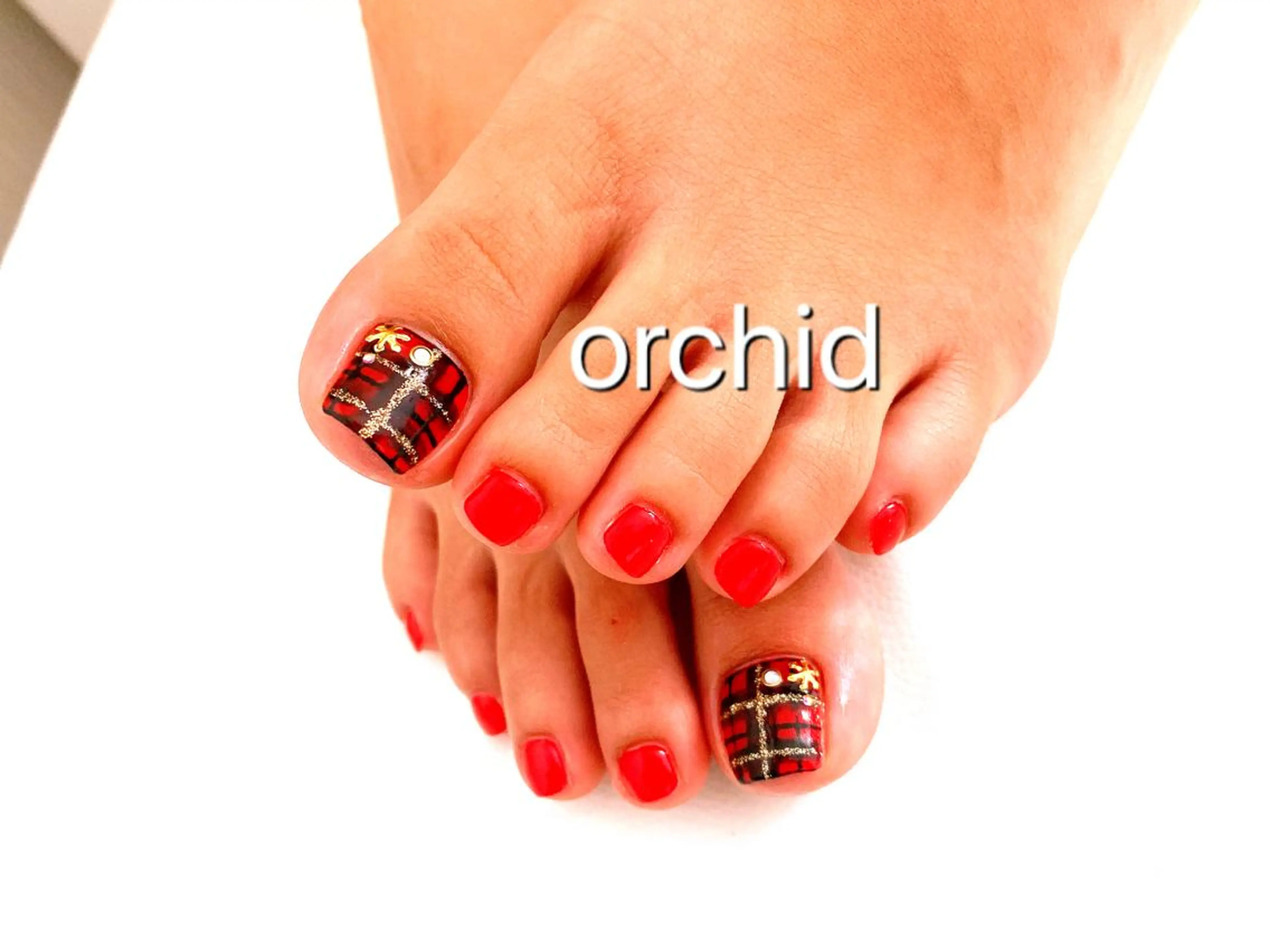 ネイル フットネイル orchid ♡オーキッドのネイルデザイン