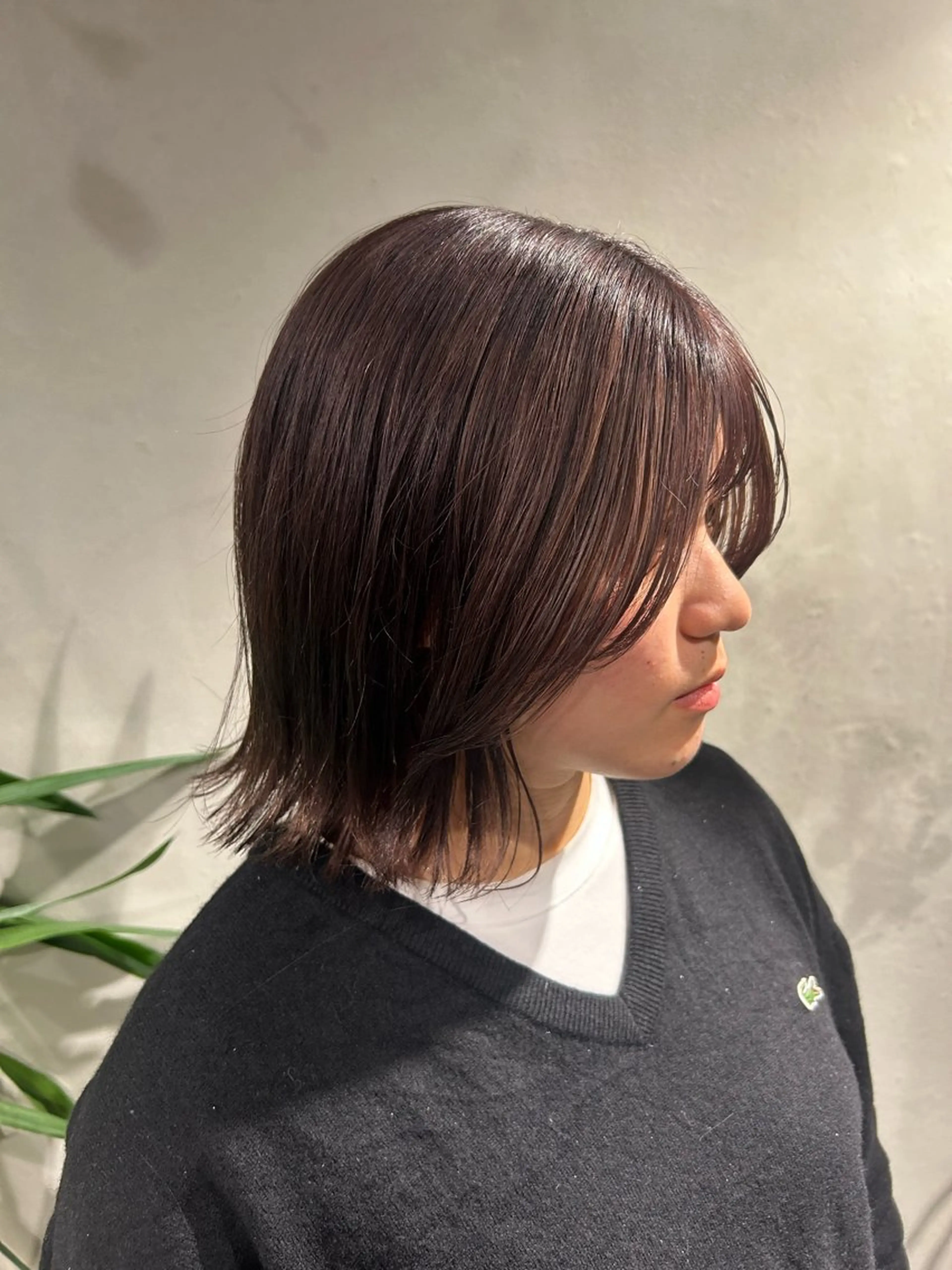 ミディアム カラー ダブルカラー グレージュ ラベンダーカラー ラベンダーグレージュ ラベンダーグレー カラーリスト IKUHOのヘアスタイル