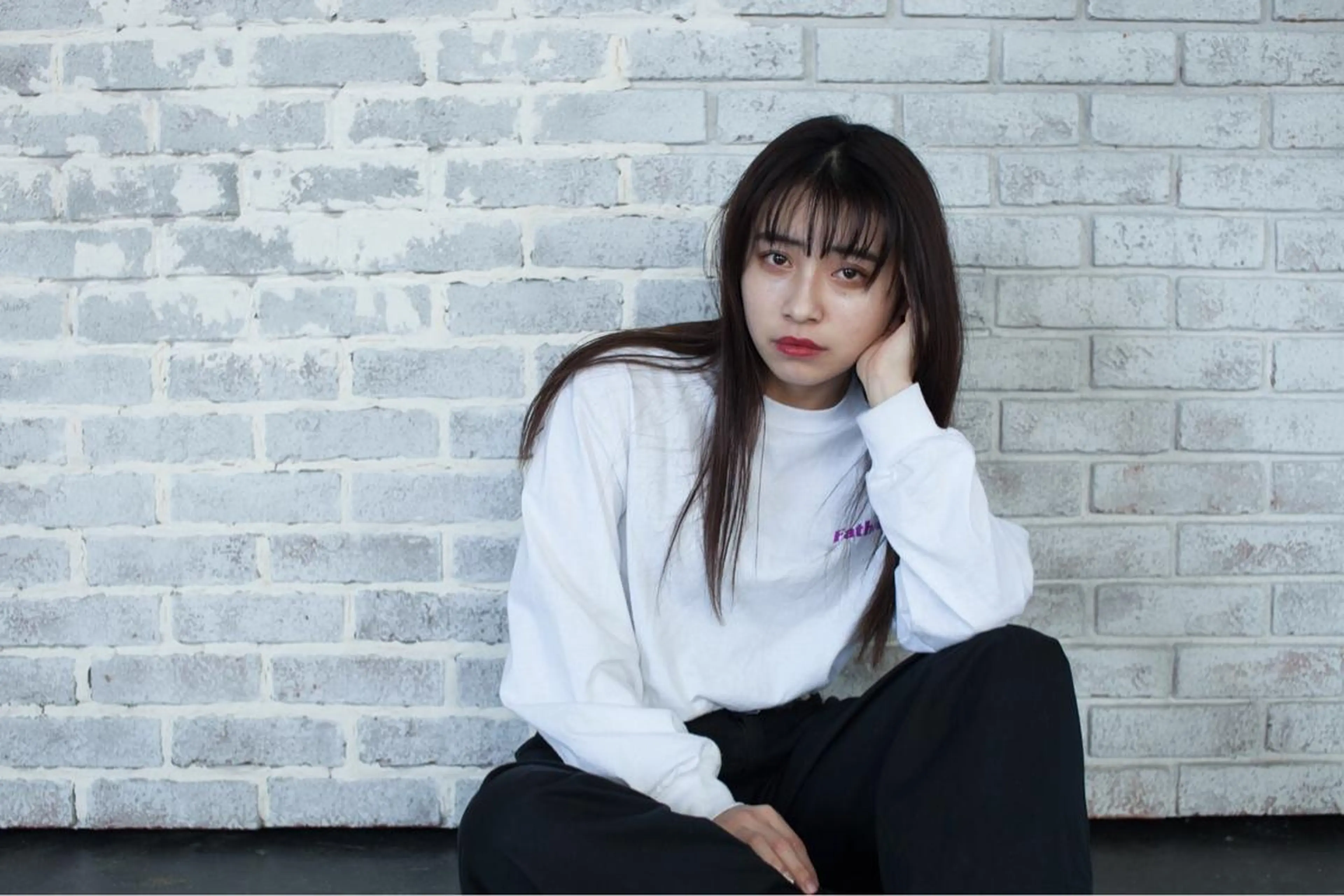 セミロング ブリーチカラー🌈 石垣翔太のヘアスタイル