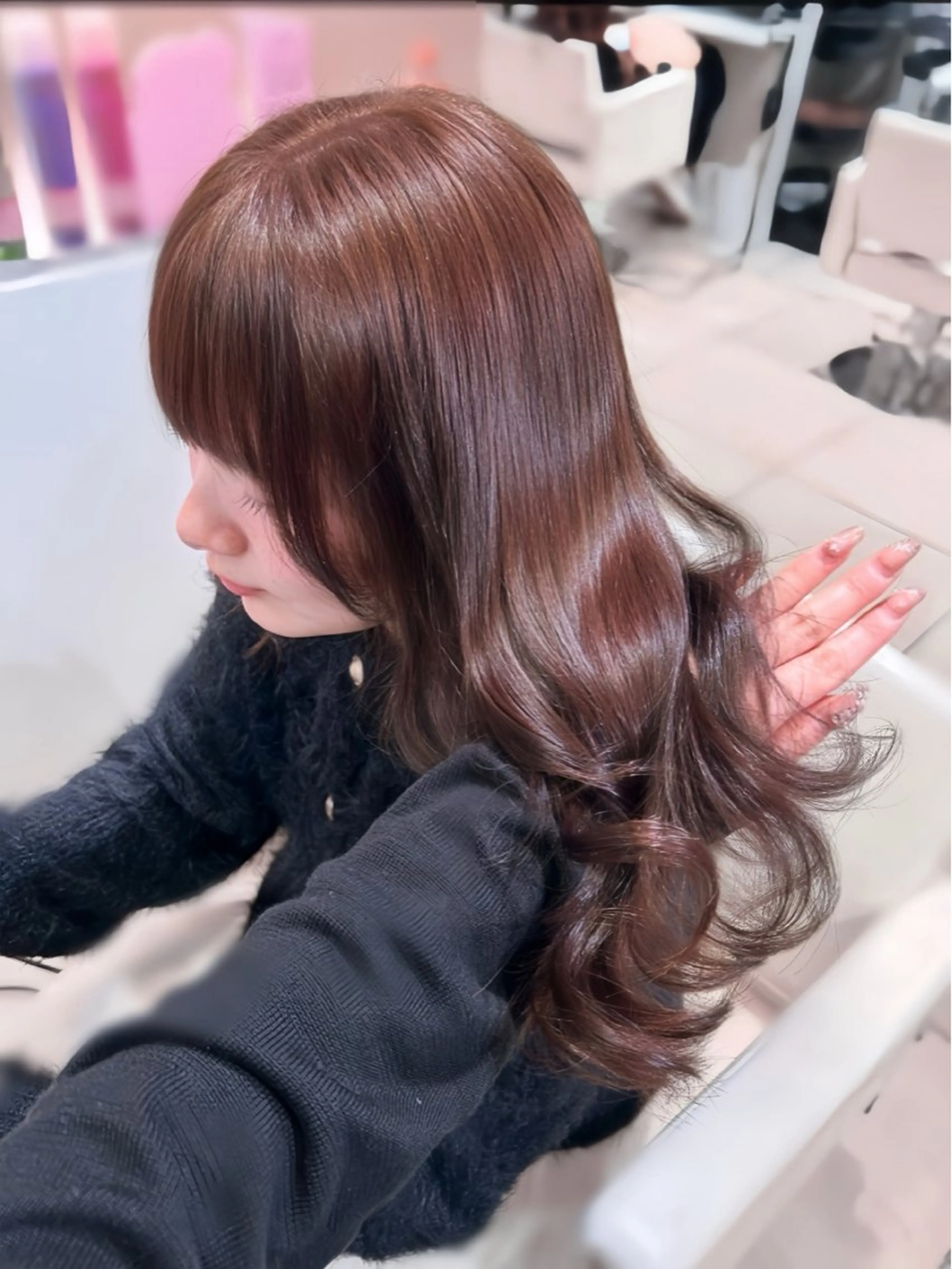 セミロング yuuna モデル募集中🤍のヘアスタイル
