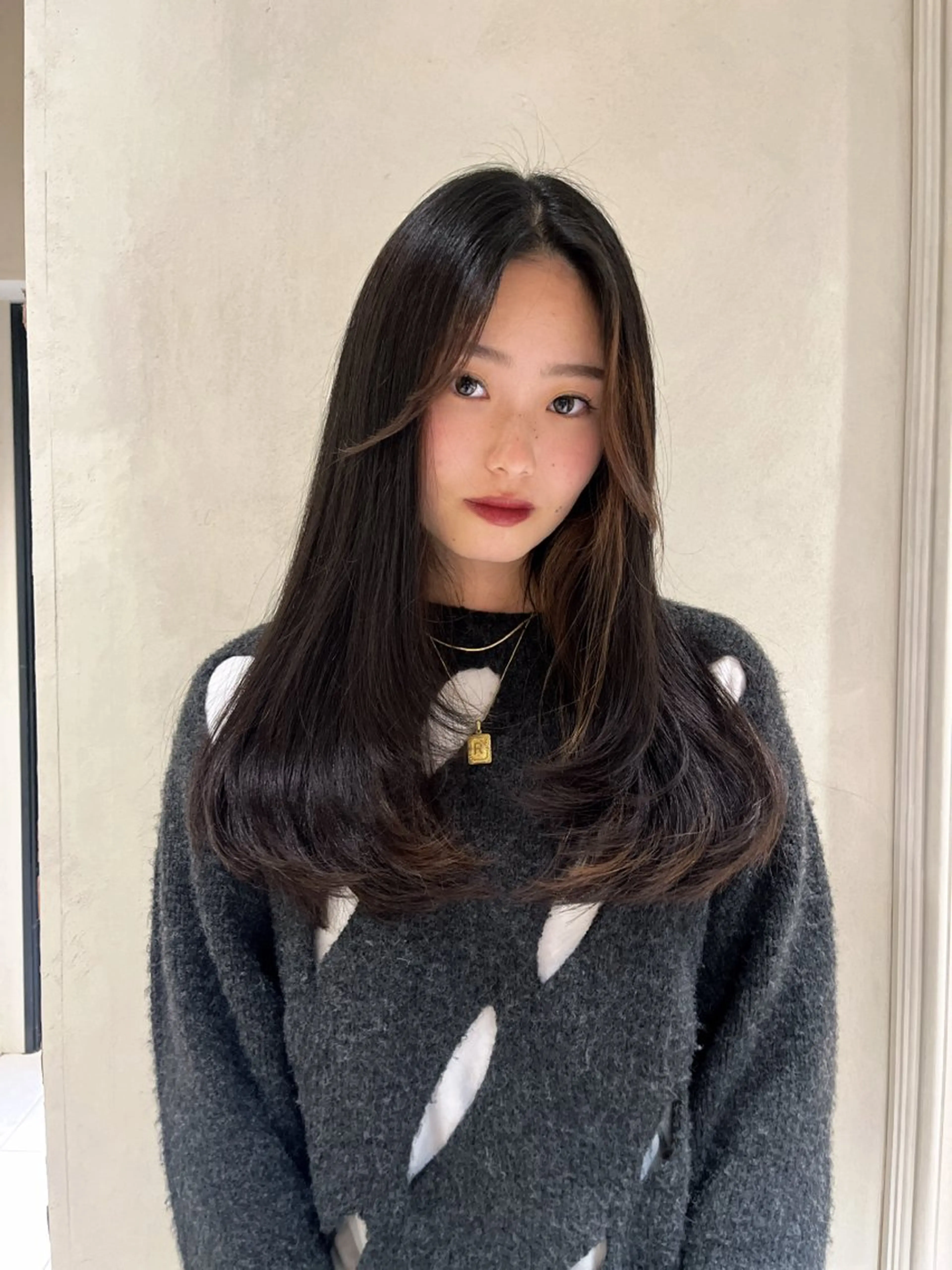 ロング カット ヘアカラー TaNa. 笑南(えみな)のヘアスタイル