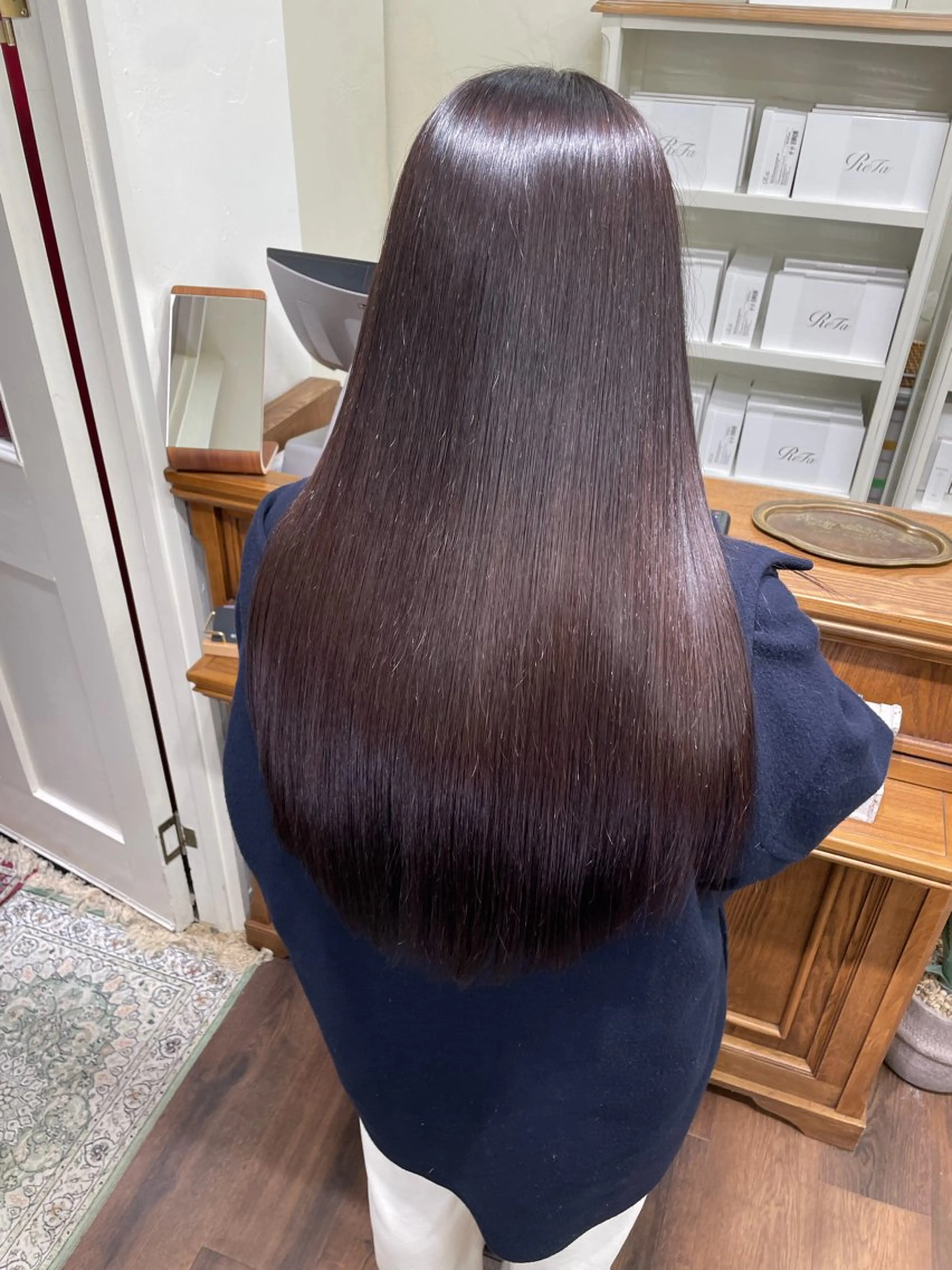 ロング トリートメント 髪質改善レイヤー/ 雨のヘアスタイル