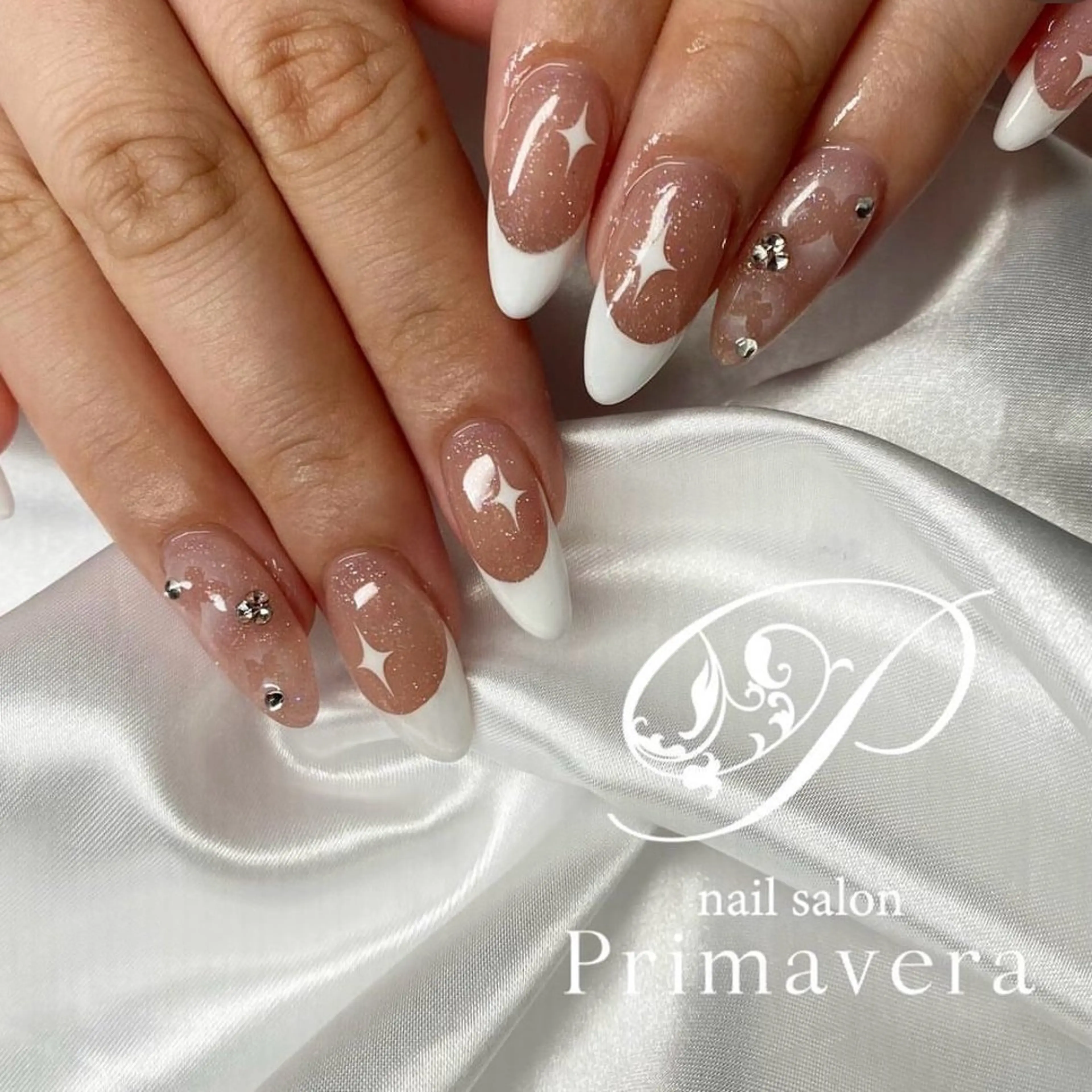 ネイル ハンドネイル Primavera 新横浜🤍美フォルムのネイルデザイン