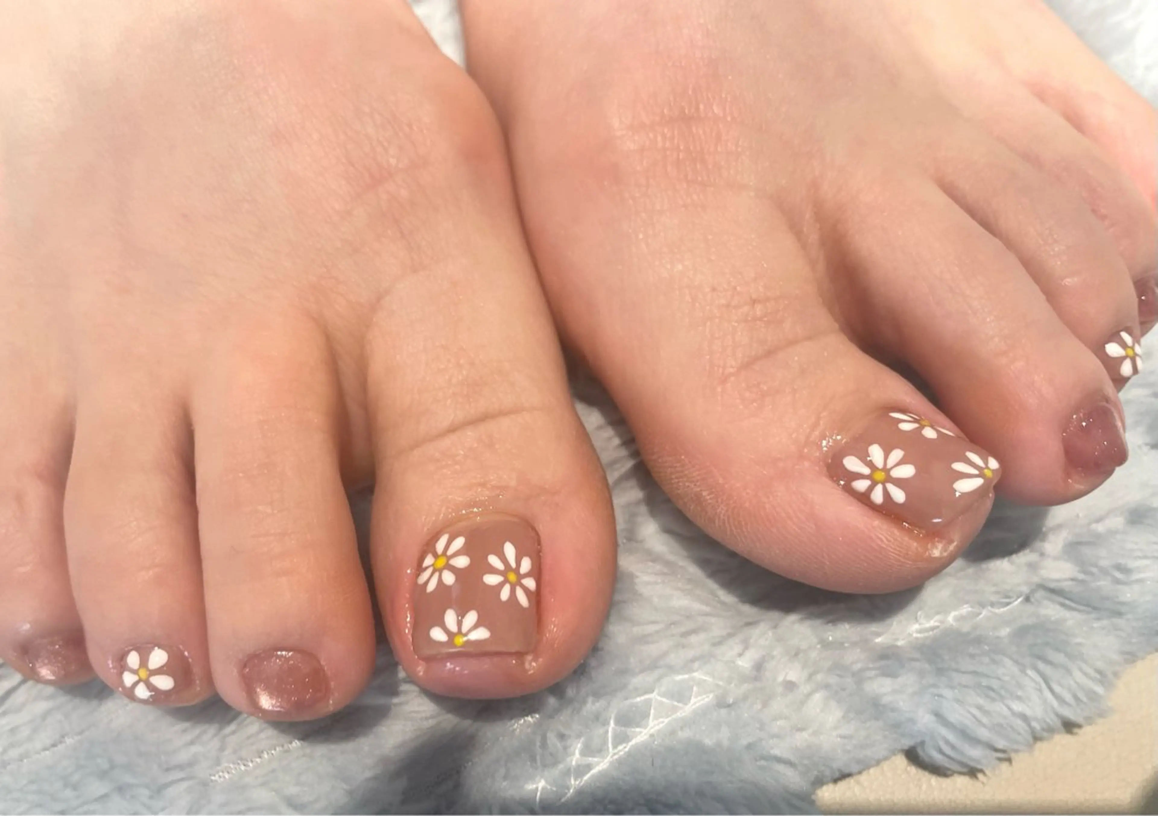 ワンカラー🦶フットネイル　　　　　　　　　　　　　　ケア込み🧡オフ有の写真