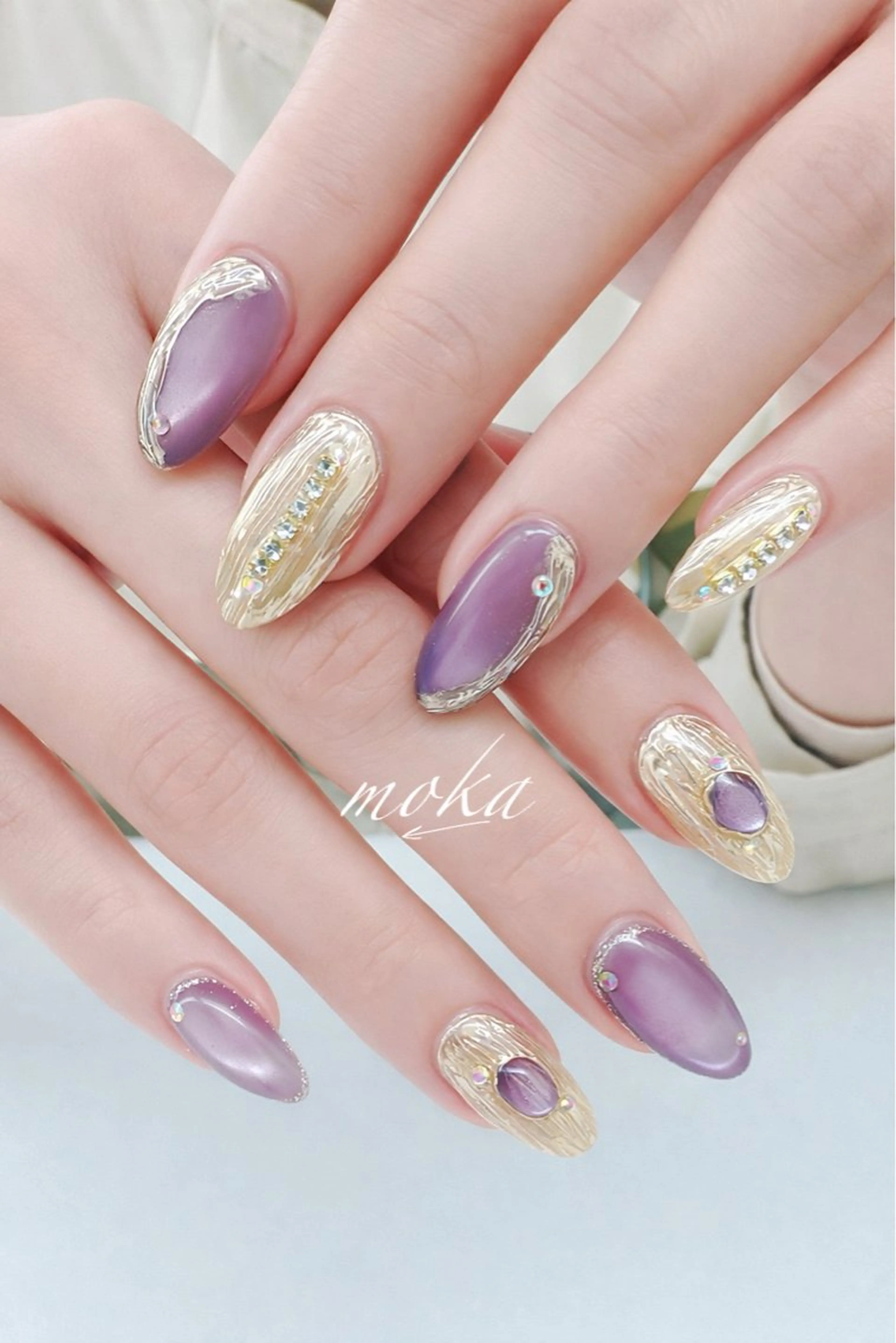 ネイル ハンドネイル ハンドケア 胡蝶蘭レディースサロ ンNailMOKAのネイルデザイン