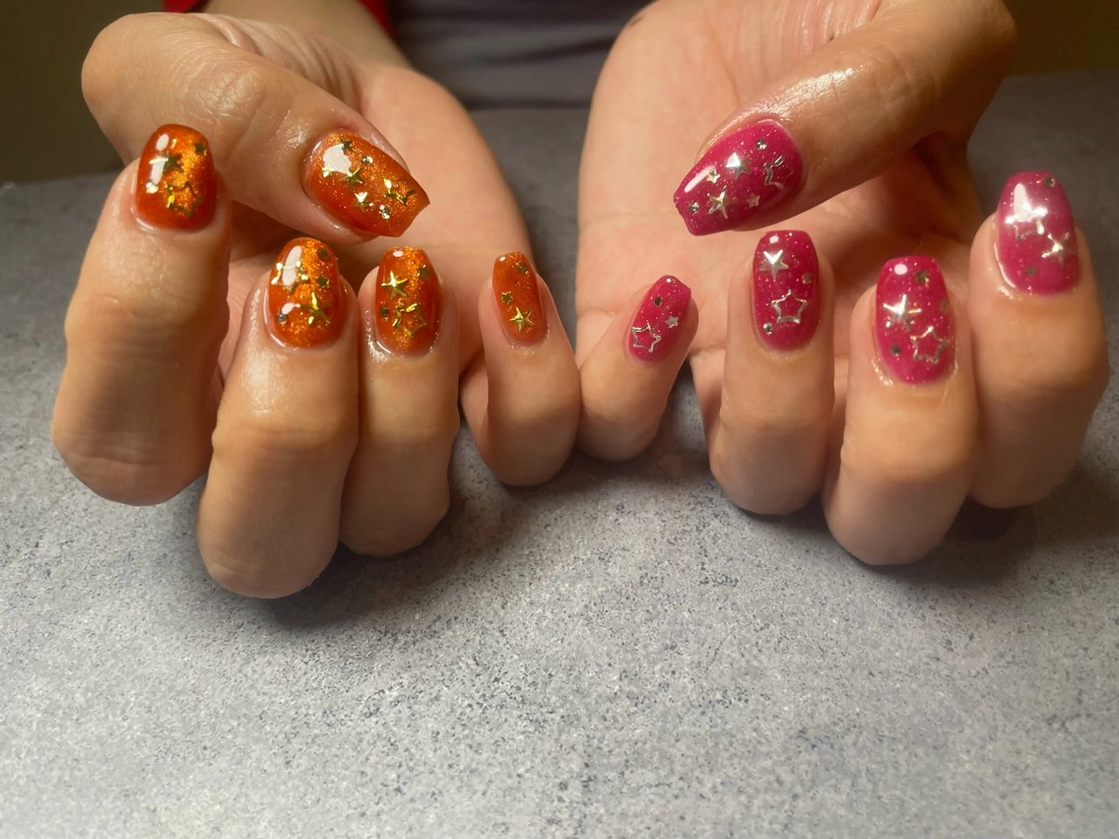 ネイル フラッシュネイル マグネットネイル ハンドネイル 吉川 由喜枝のネイルデザイン