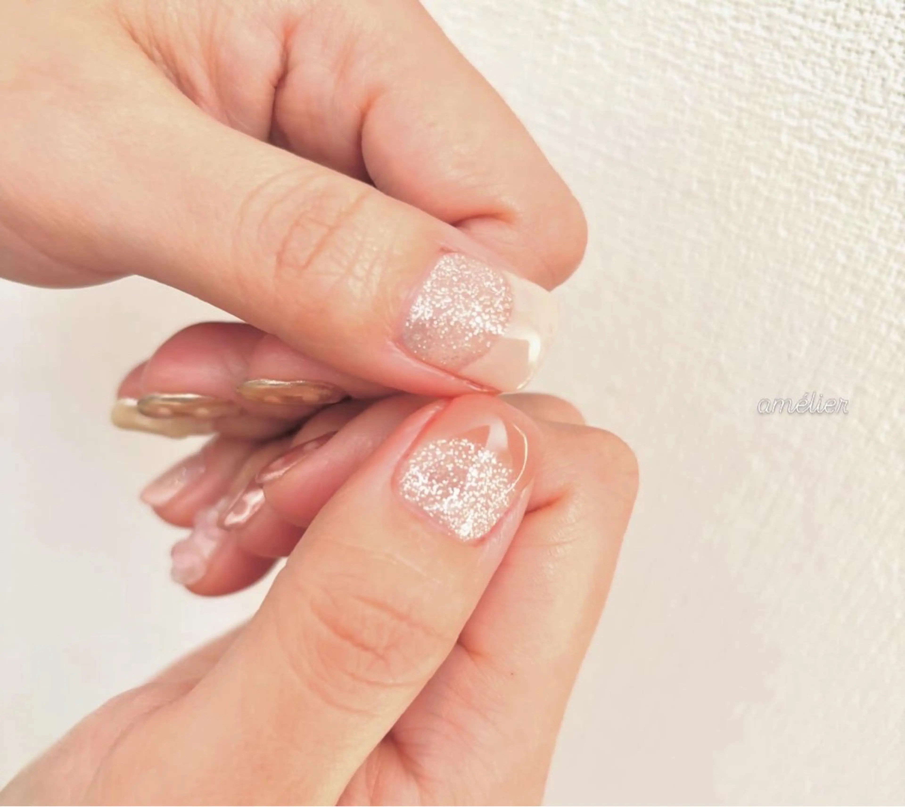 ネイル キラキラネイル ハンドネイル amélier ꕁアメリエꕁのネイルデザイン